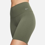 Nike Zenvy Hafif Destekli Yüksek Belli 20 cm Kadın Haki Bisiklet Şortu