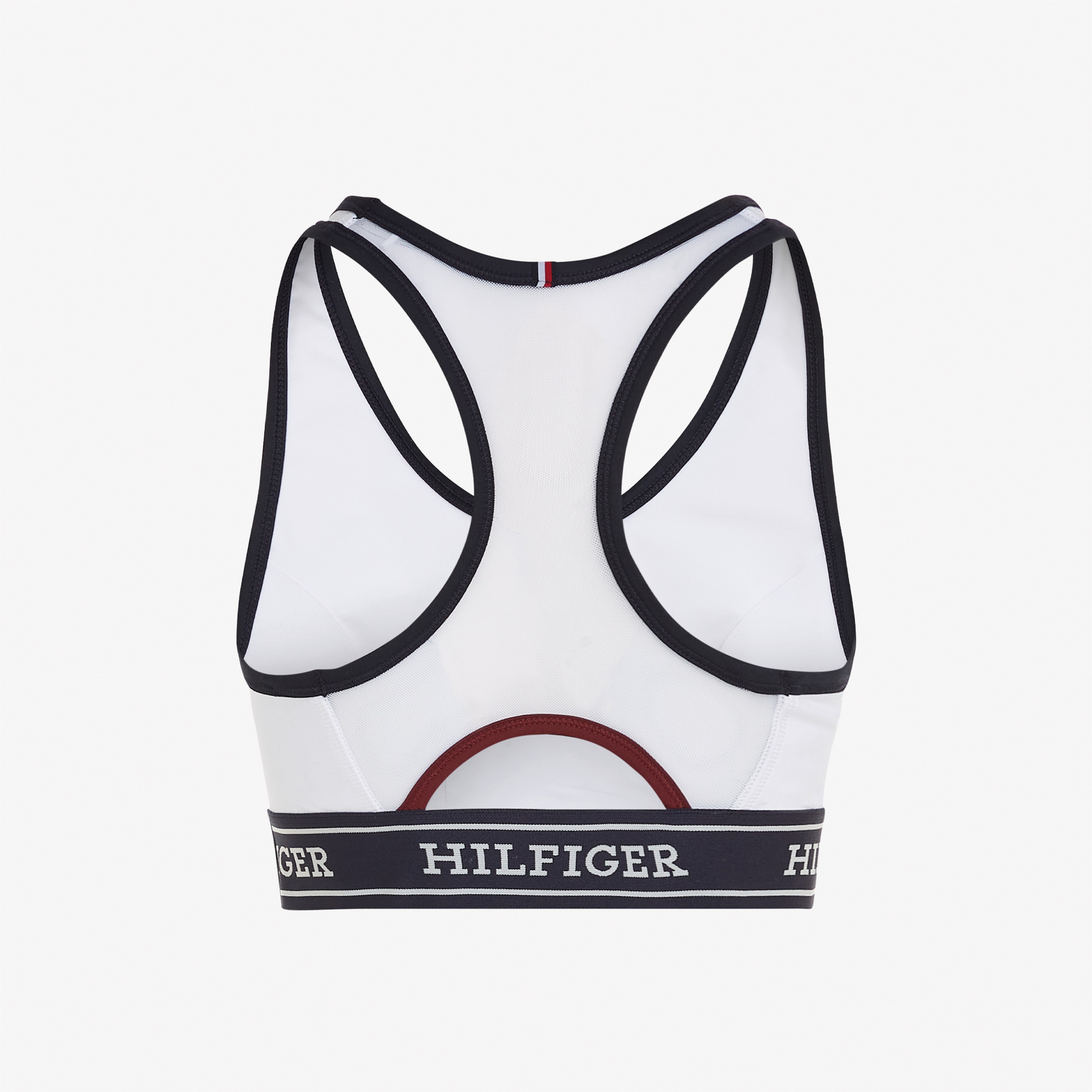 Tommy Hilfiger Monotype Tape Mid Kadın Beyaz Bra