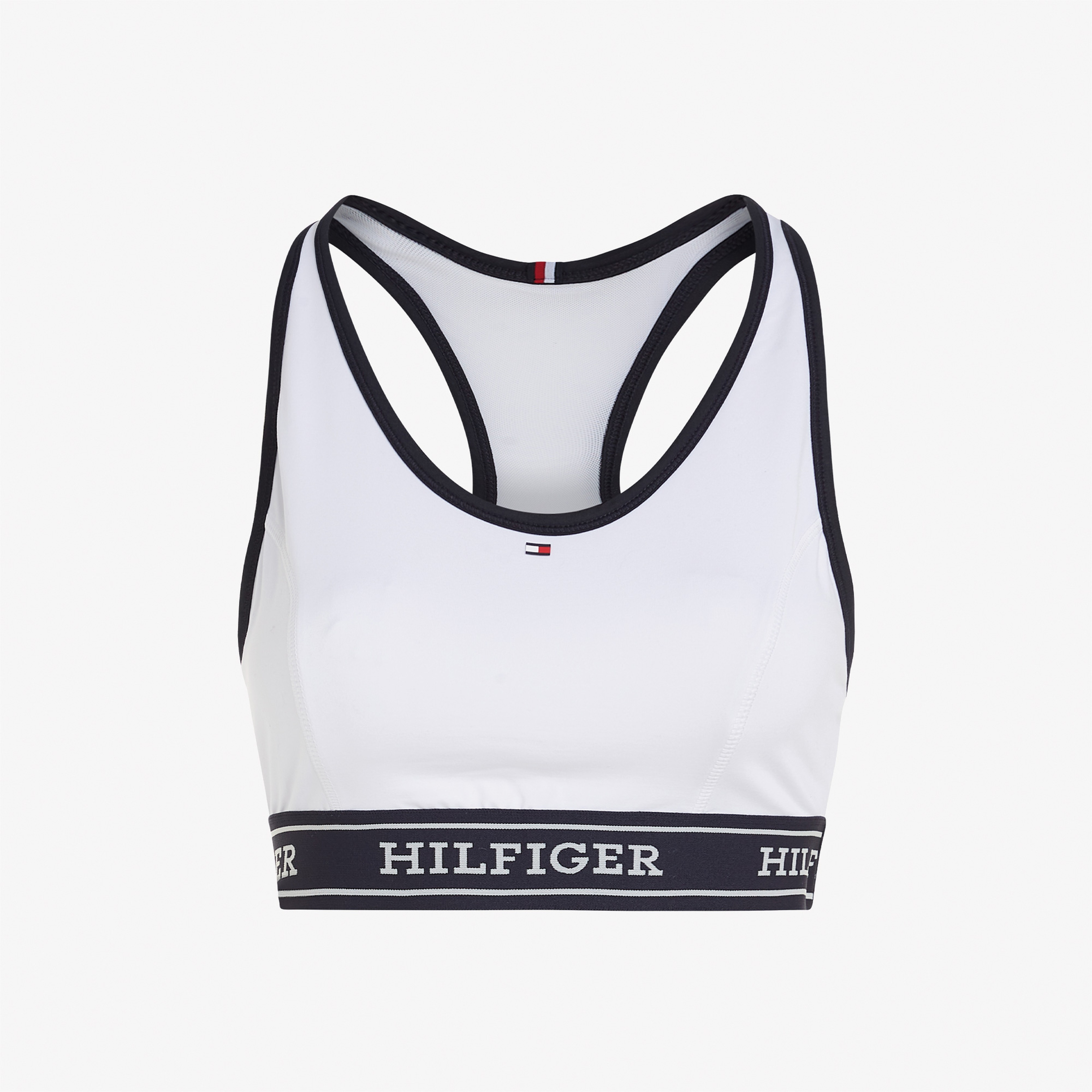 Tommy Hilfiger Monotype Tape Mid Kadın Beyaz Bra