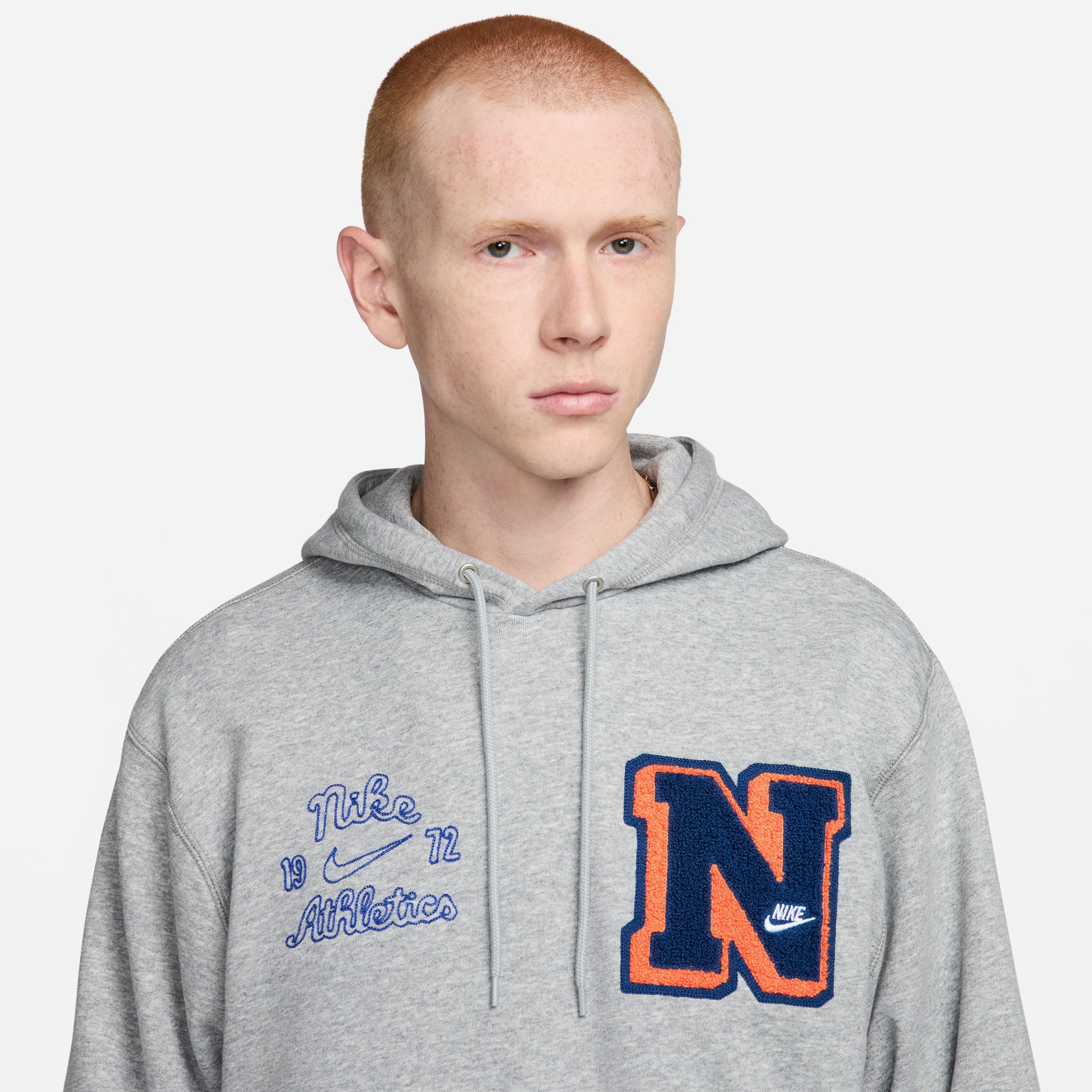 Nike Club Fleece Erkek Gri Sweatshirt