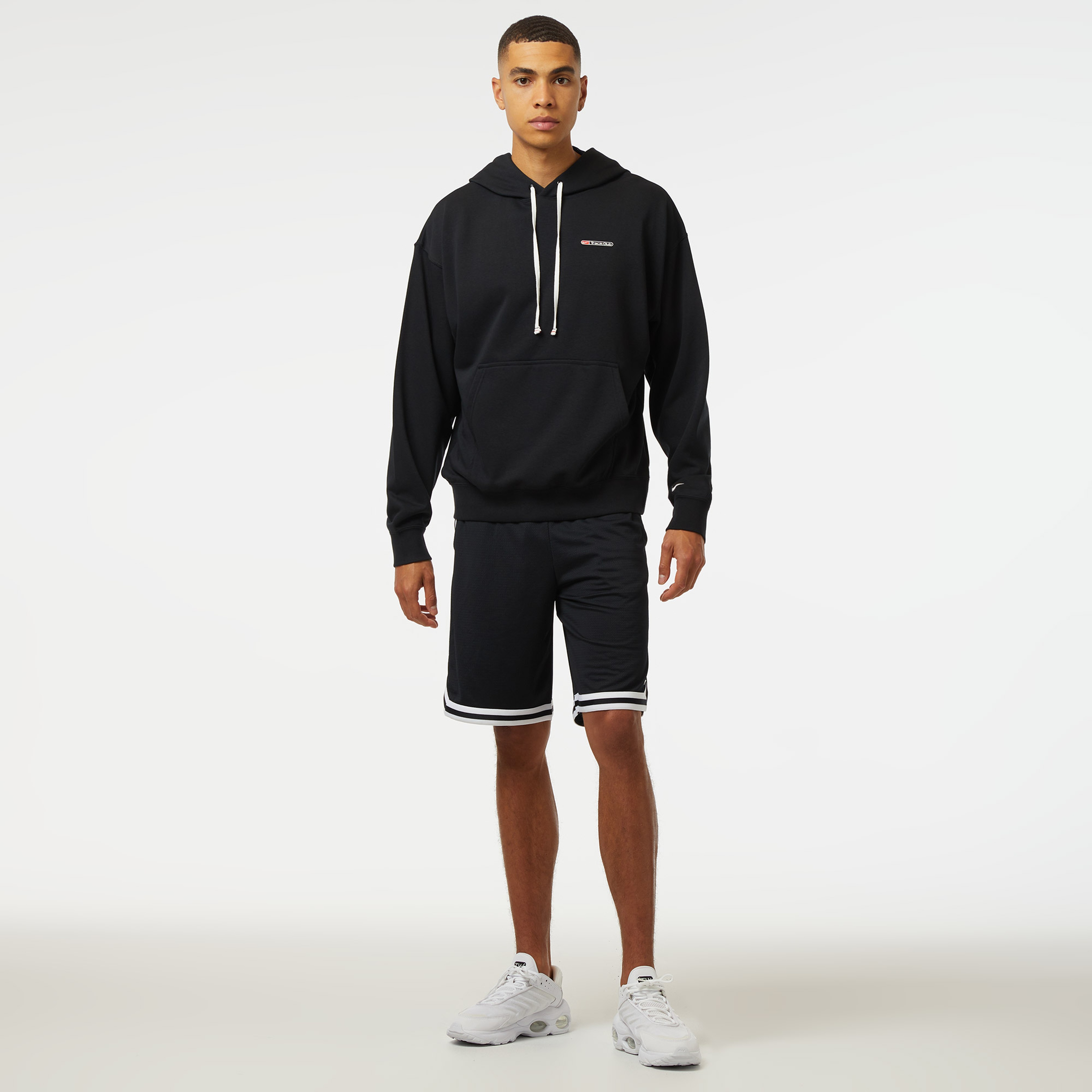 Nike Dri-Fit Track Club Fleece Erkek Siyah Sweatshirt