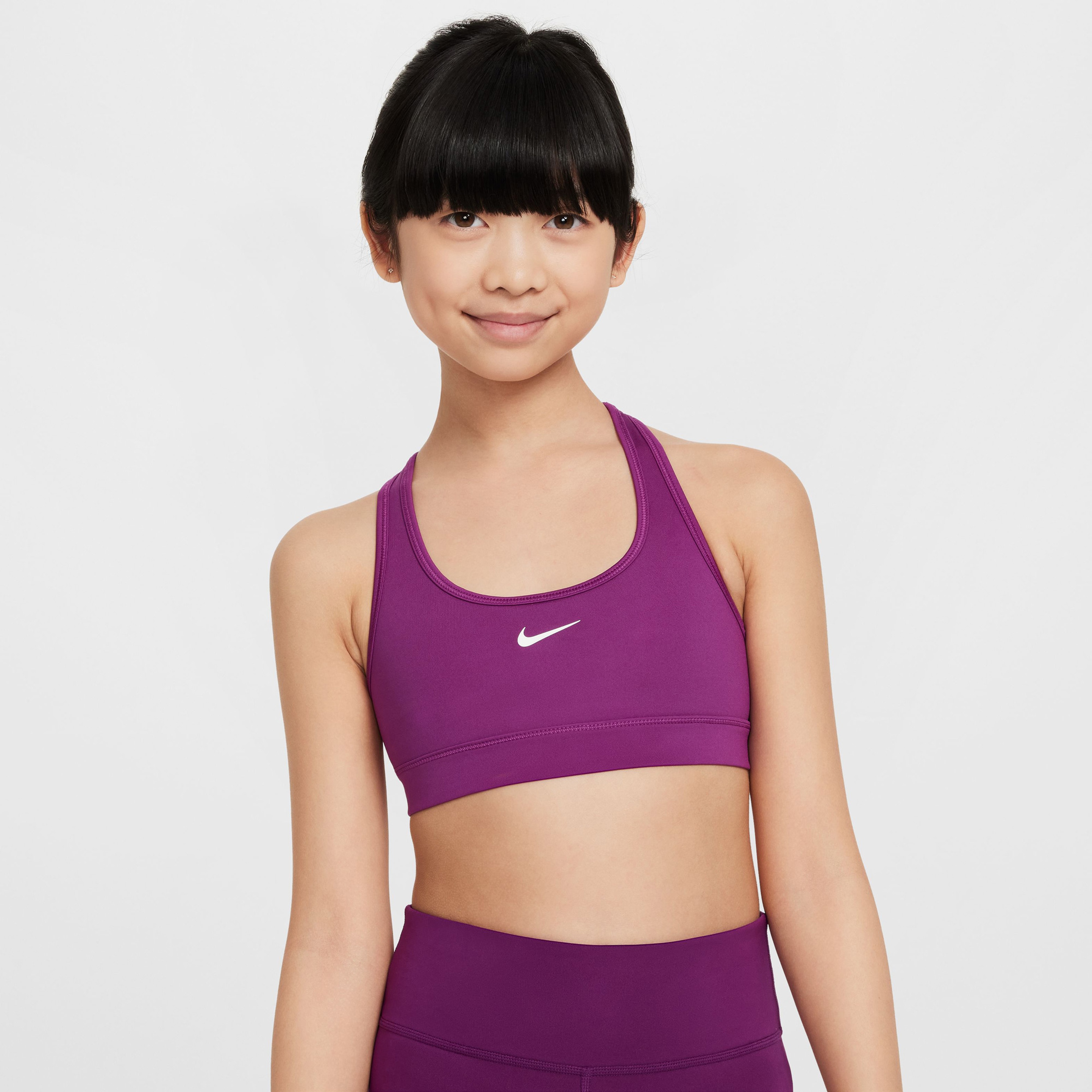 Nike Swoosh Çocuk Mor Bra