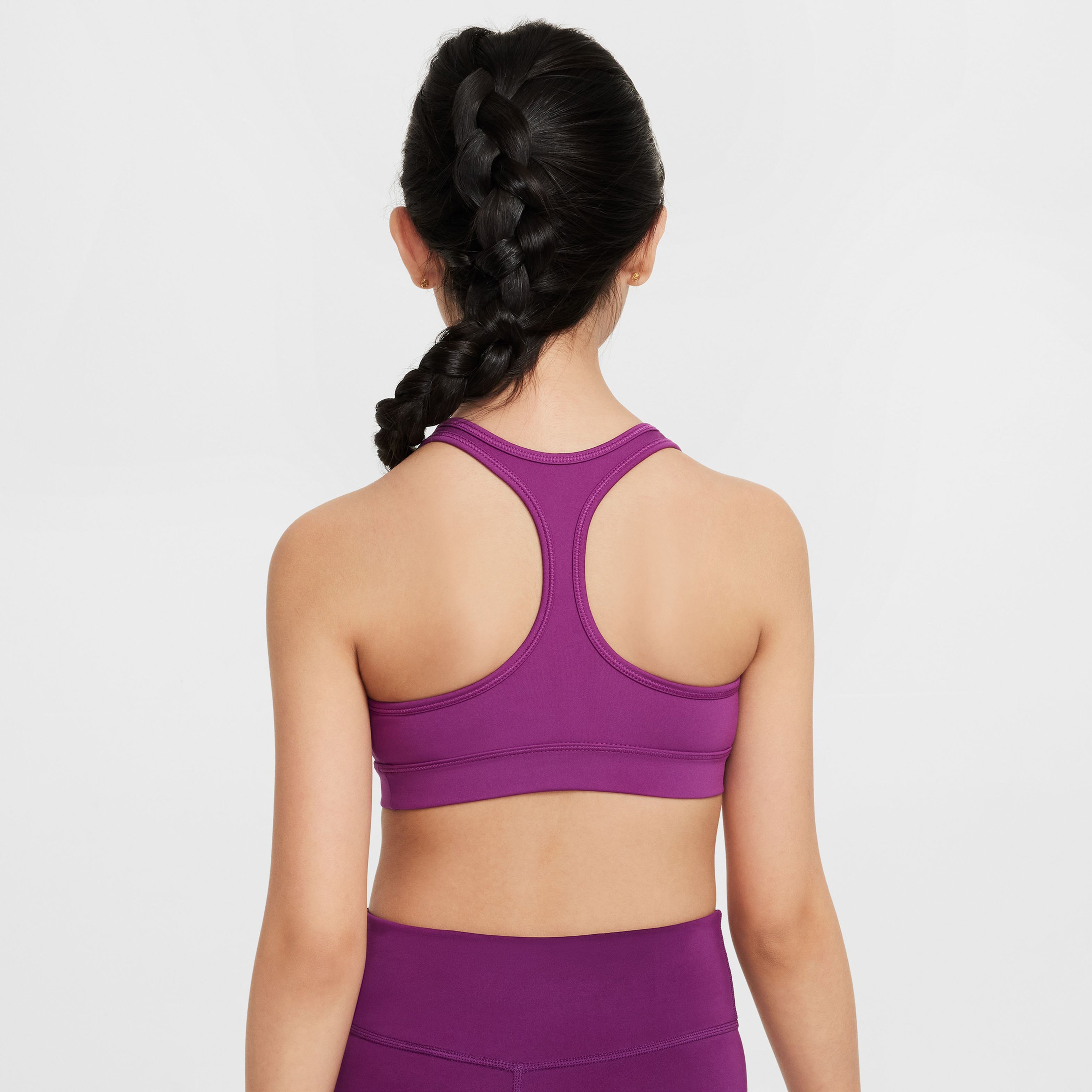 Nike Swoosh Çocuk Mor Bra