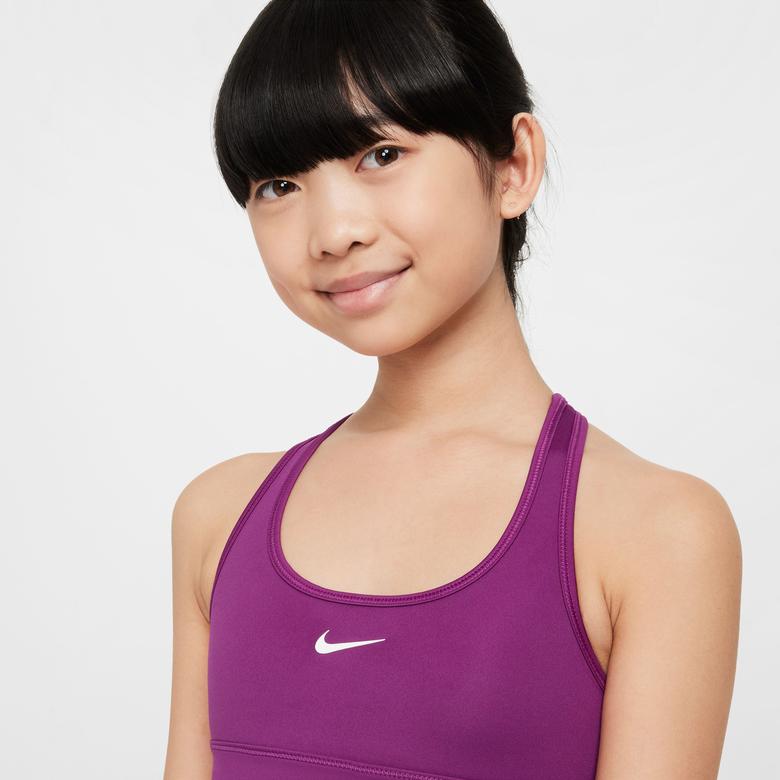 Nike Swoosh Çocuk Mor Bra