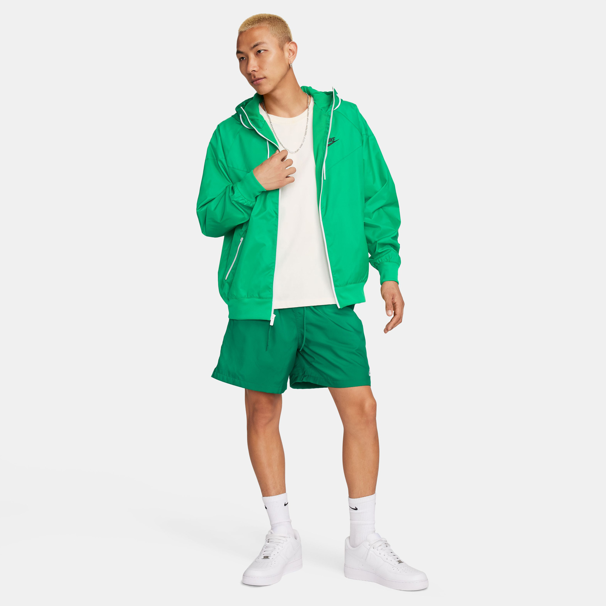 Nike Sportswear Heritage Essentials Windrunner Erkek Yeşil Ceket