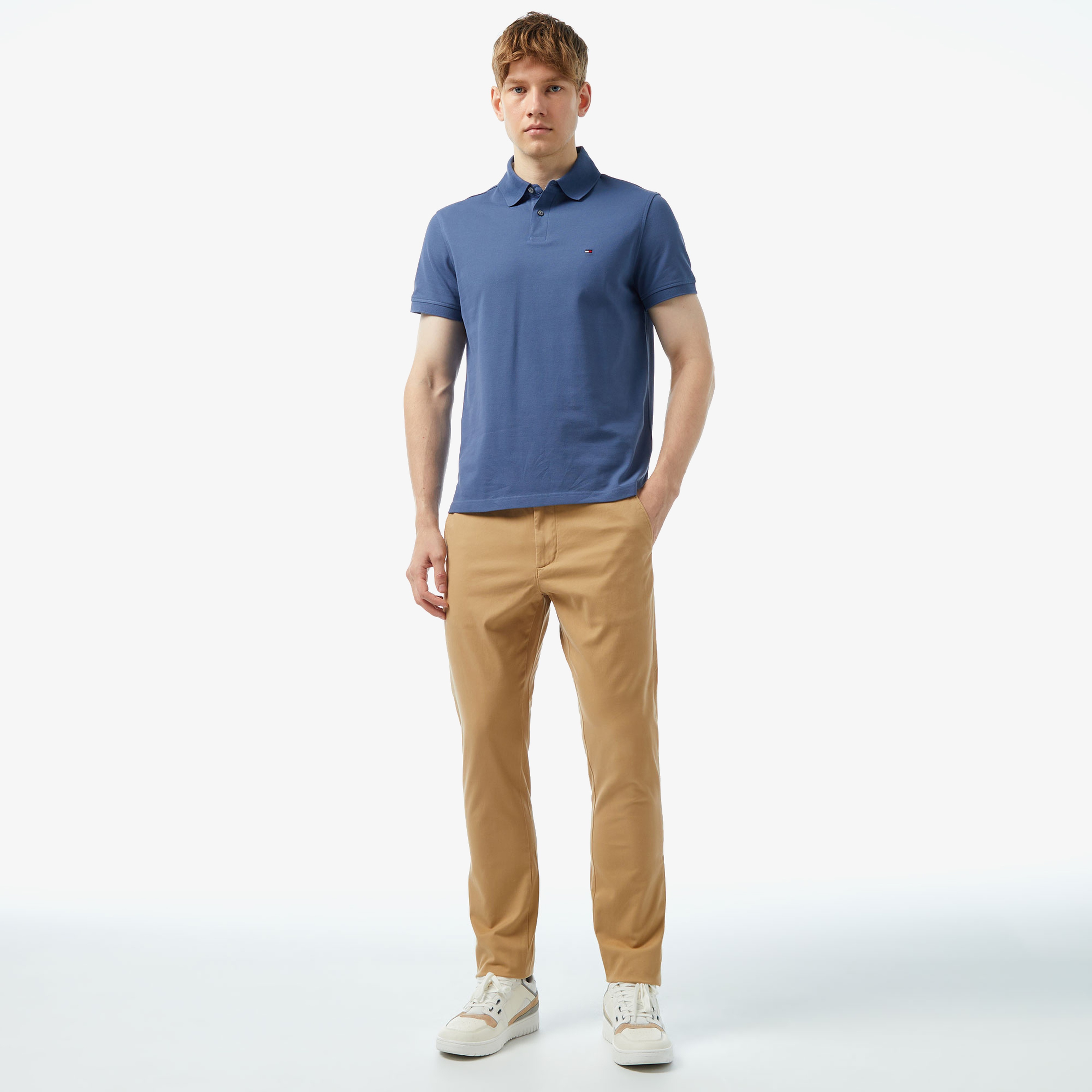 Tommy Hilfiger Chino Bleecker 1985 Pima Erkek Haki Pantolon