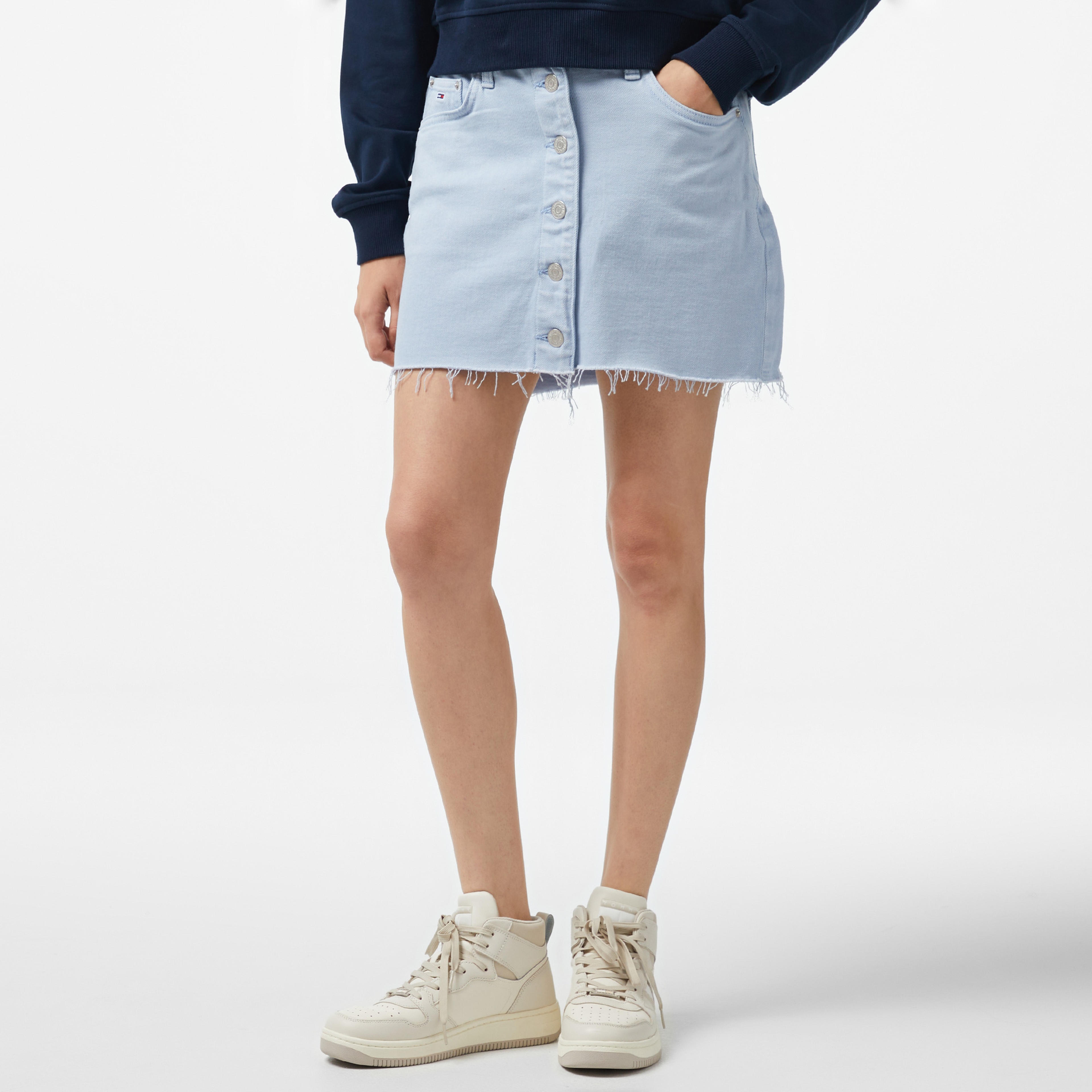Tommy Jeans Izzie Kadın Mavi Etek