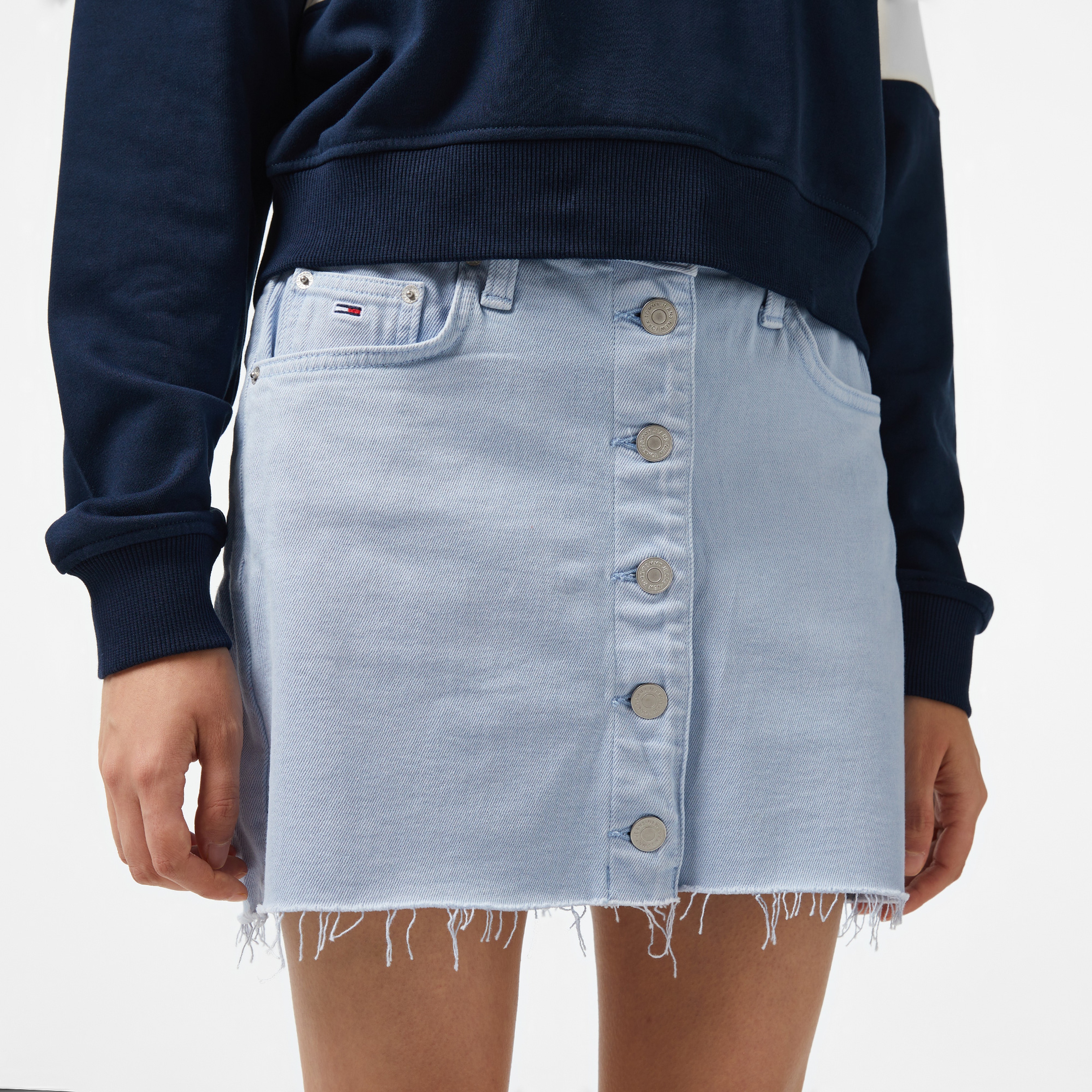 Tommy Jeans Izzie Kadın Mavi Etek