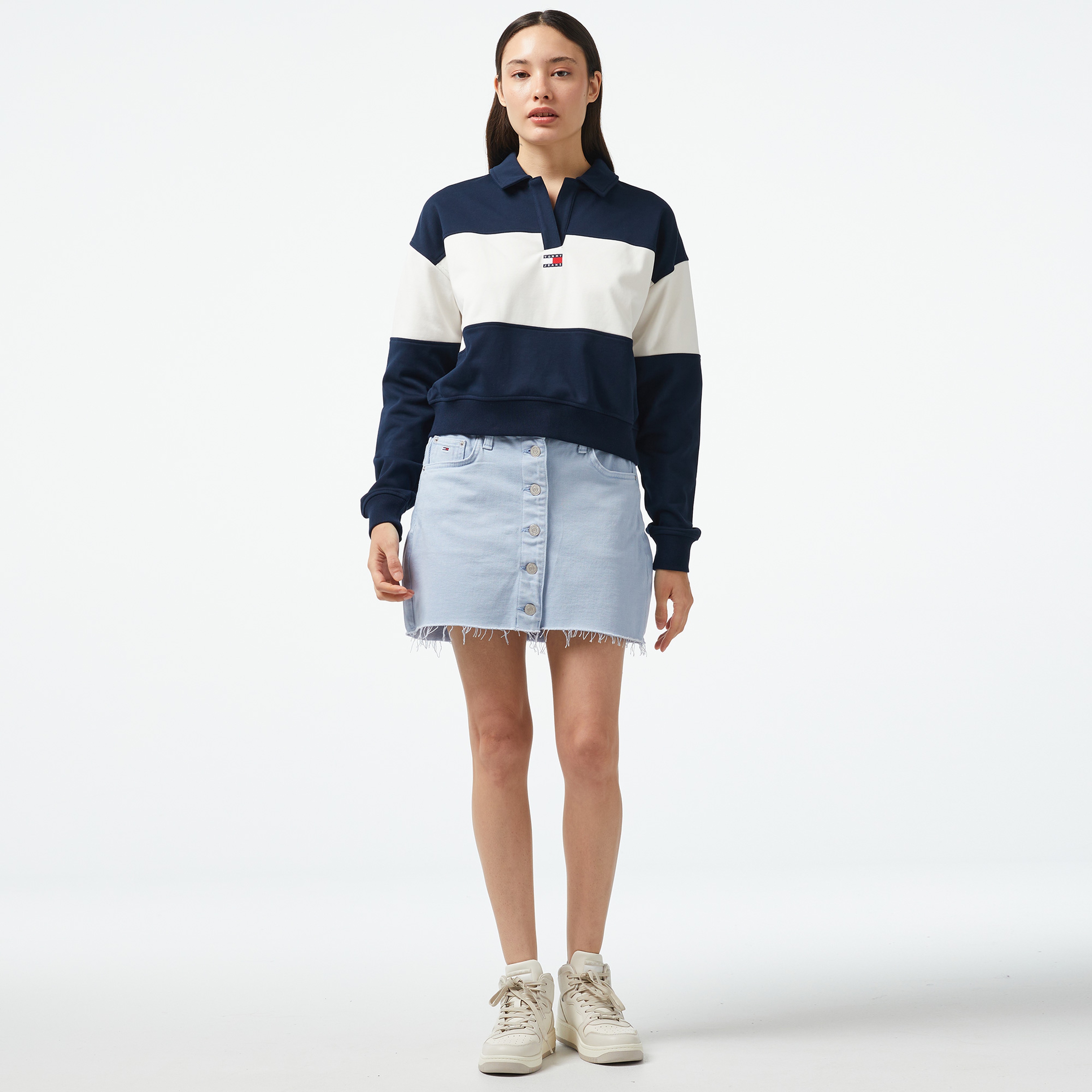 Tommy Jeans Izzie Kadın Mavi Etek