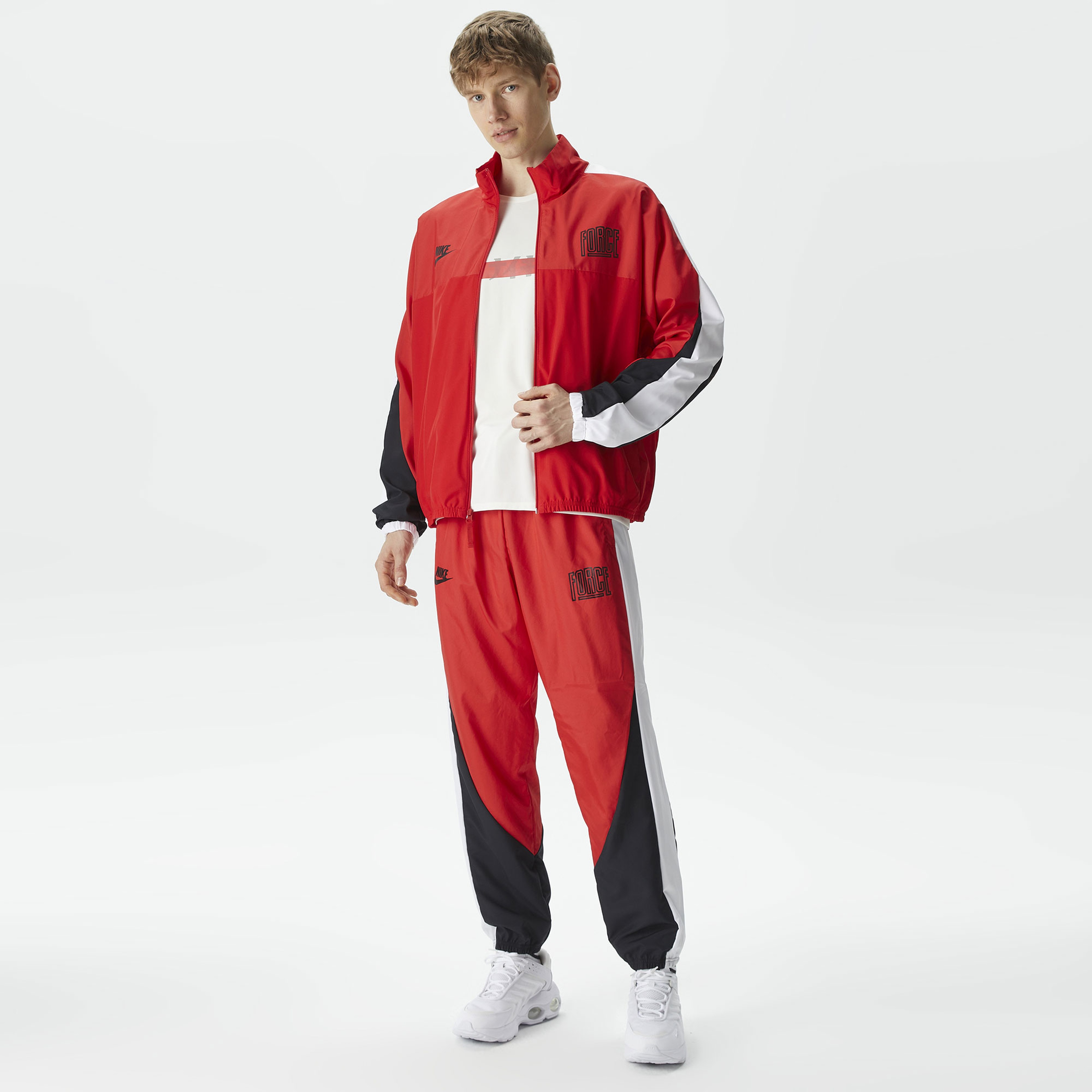 Nike Starting 5 Woven Erkek Kırmızı Ceket