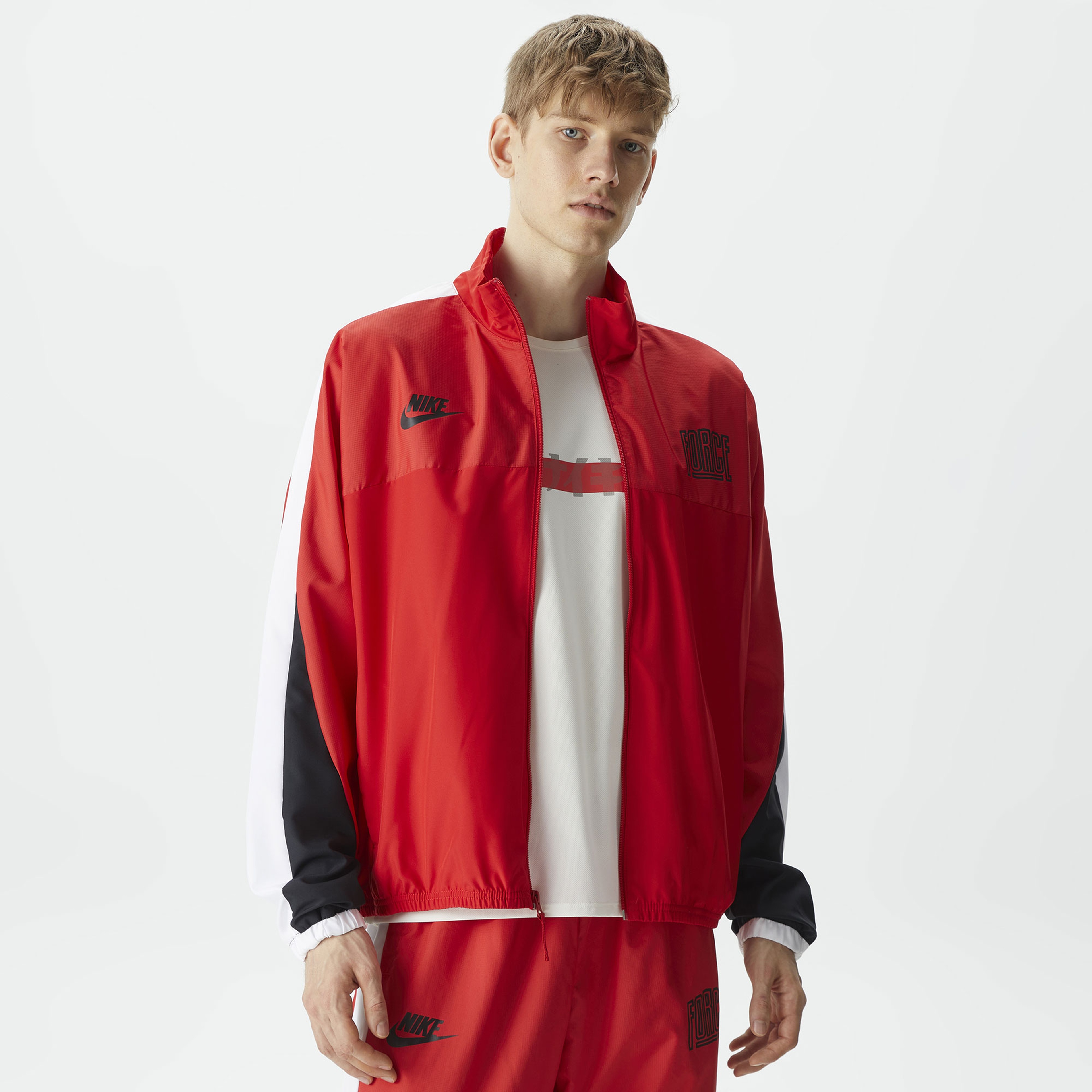 Nike Starting 5 Woven Erkek Kırmızı Ceket