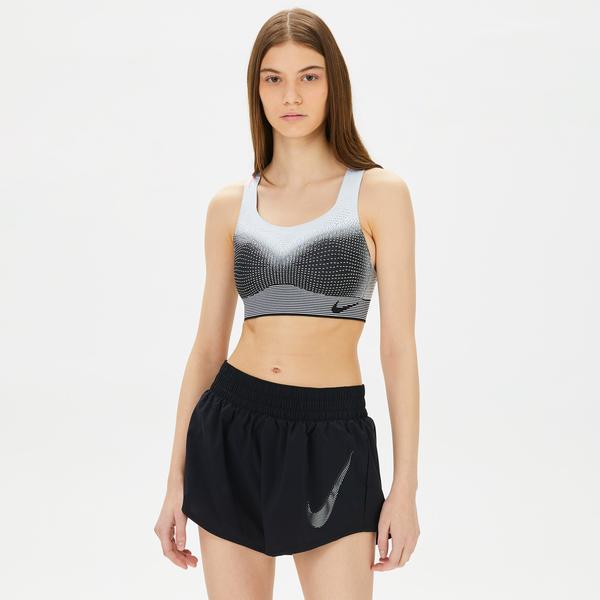 Nike Swoosh Flyknit Kadın Siyah Bra