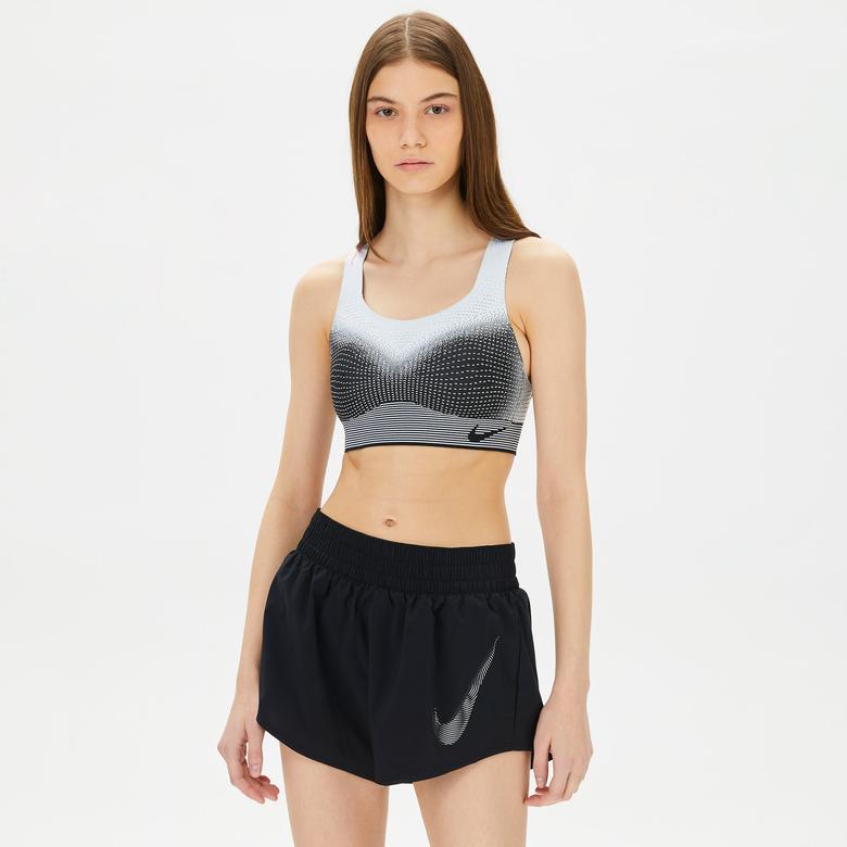 Nike Swoosh Flyknit Kadın Siyah Bra