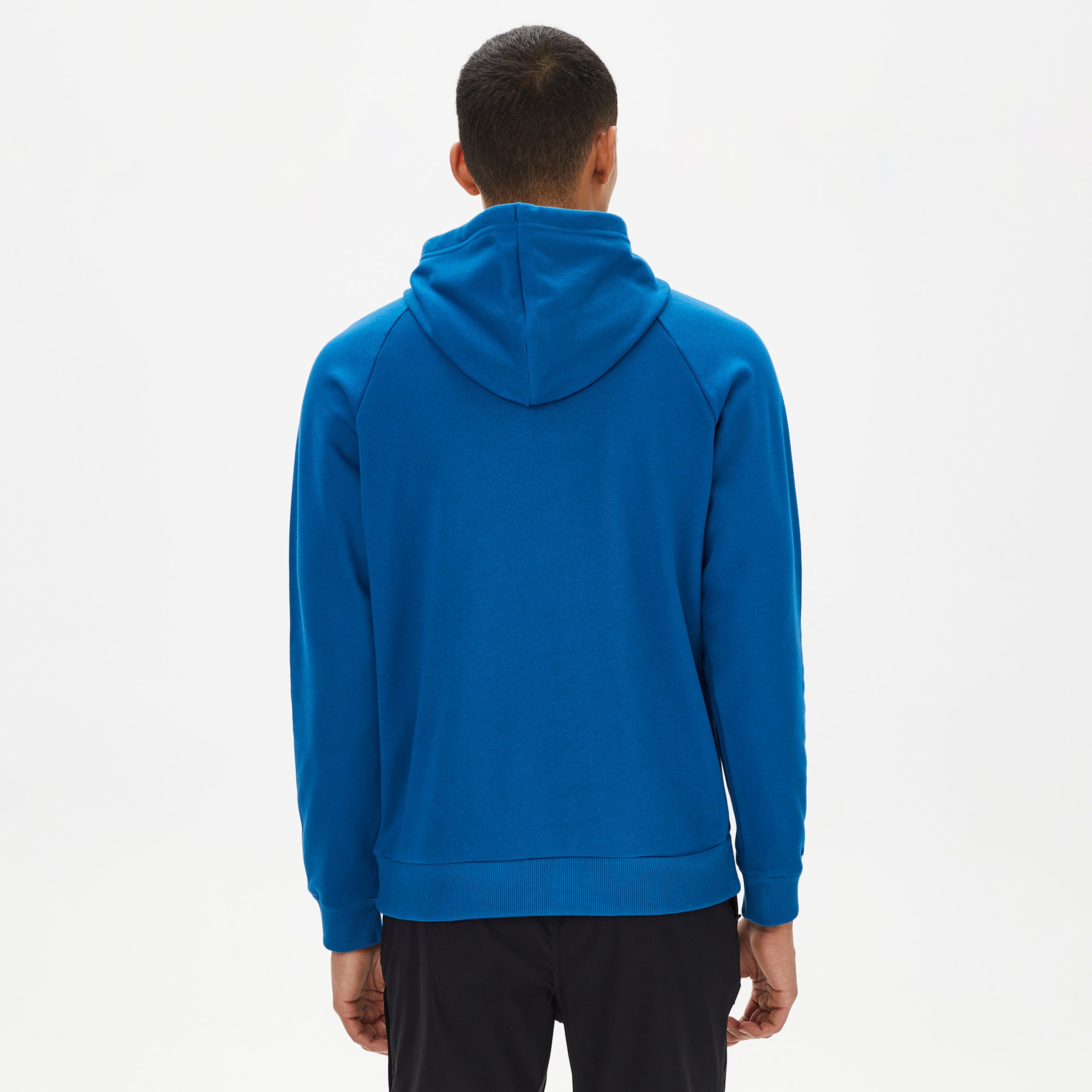 Under Armour Rival Fleece Erkek Mavi Kapüşonlu Üst