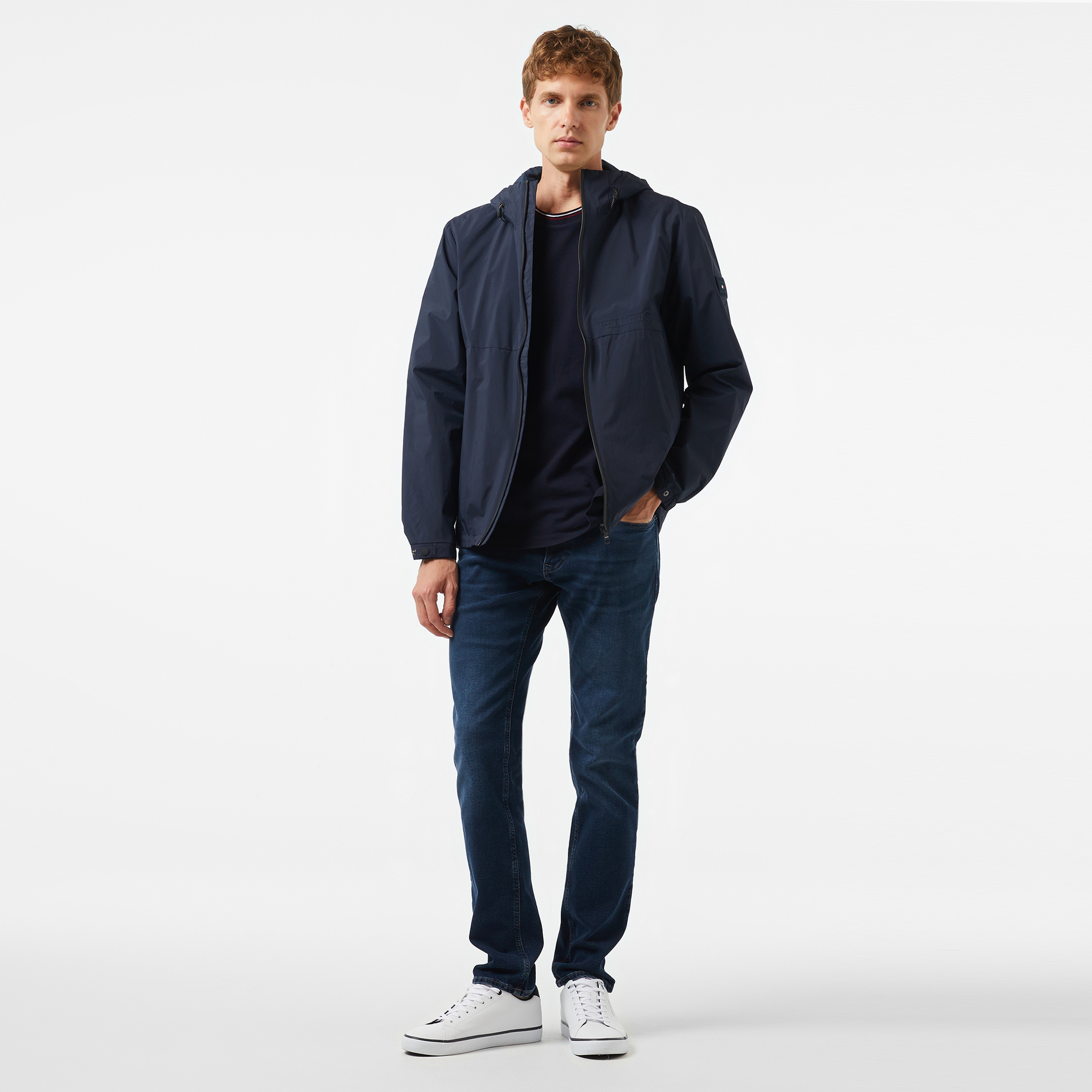 Tommy Hilfiger Erkek Mavi Mont