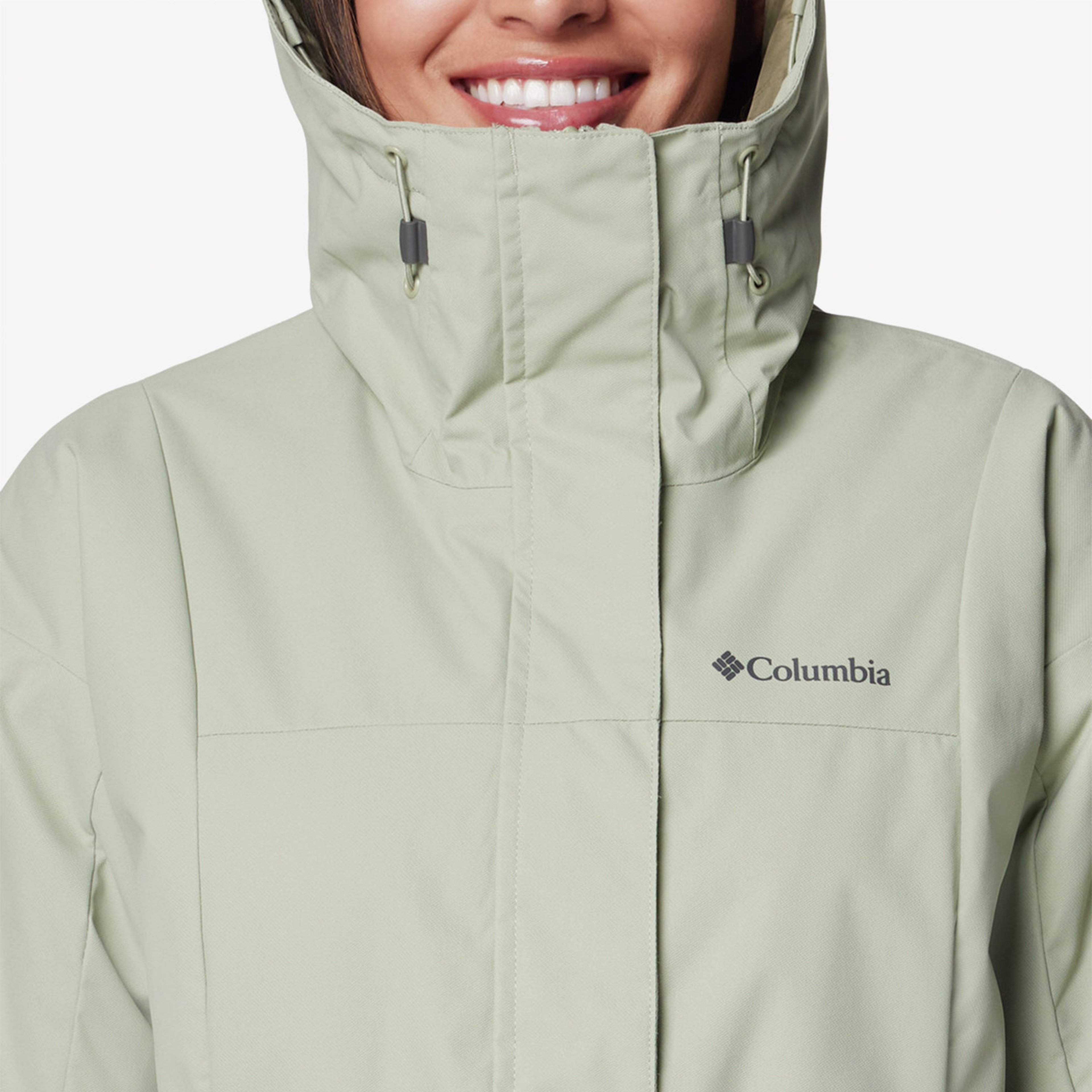 Columbia Siyah Hikebound II Long Insulated Kadın Yeşil Mont