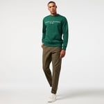 Tommy Hilfiger Logo Erkek Yeşil Sweatshirt