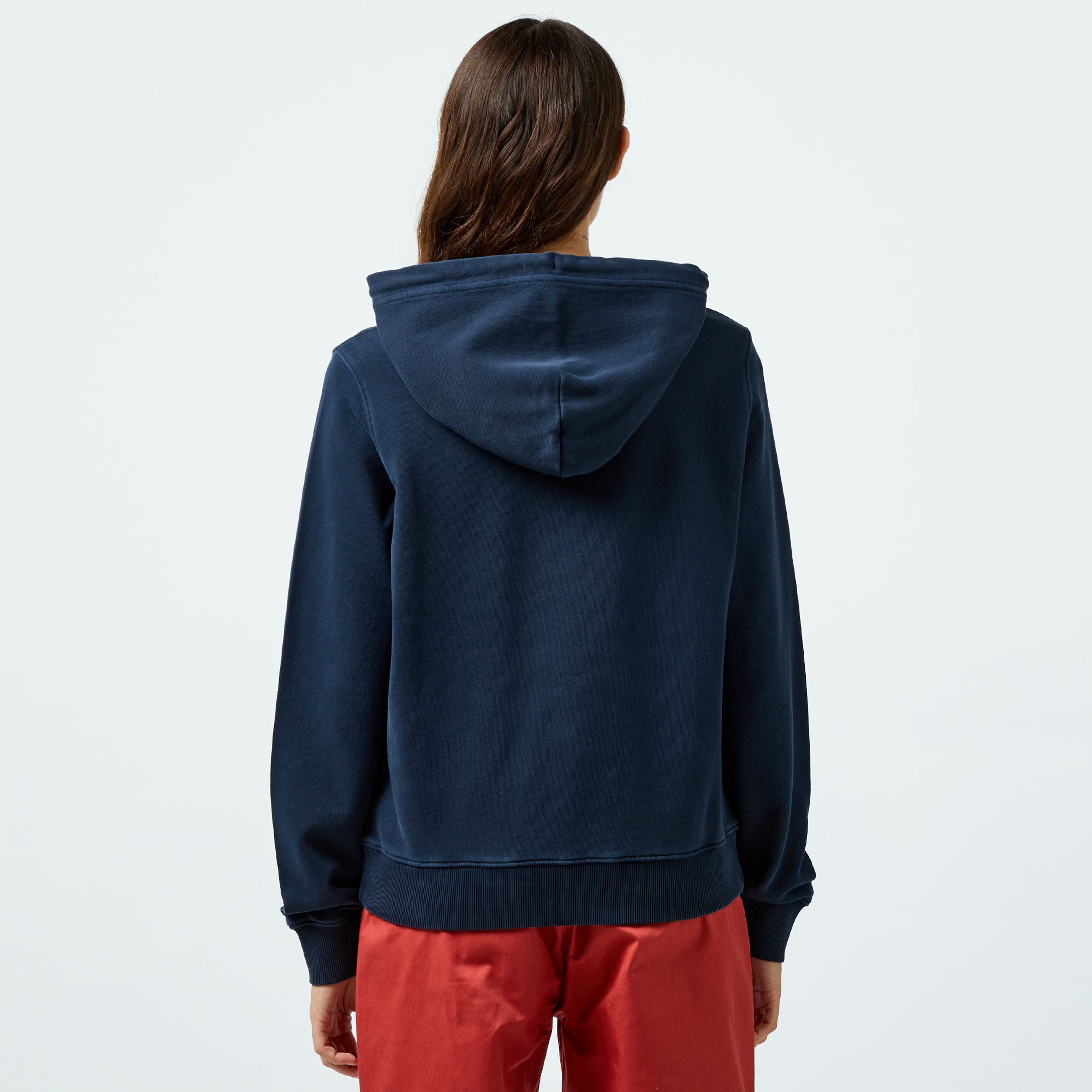 Tommy Hilfiger Jeans Tommy Flag Kadın Lacivert Hoodie