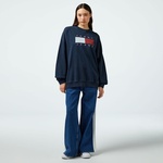 Tommy Jeans Kadın Mavi Sweatshirt