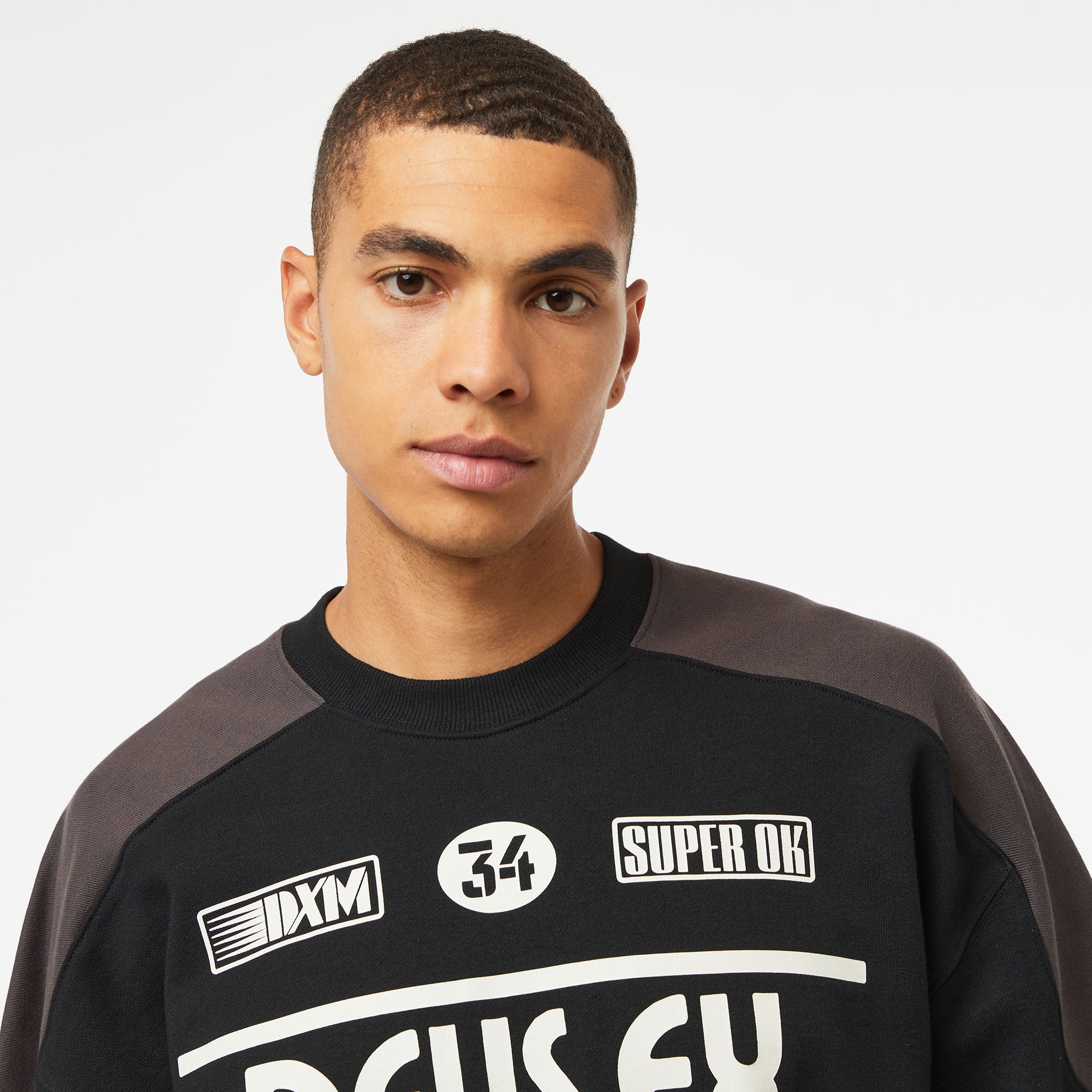 Deus Ex Machina Fixer Crew Erkek Siyah Sweatshirt