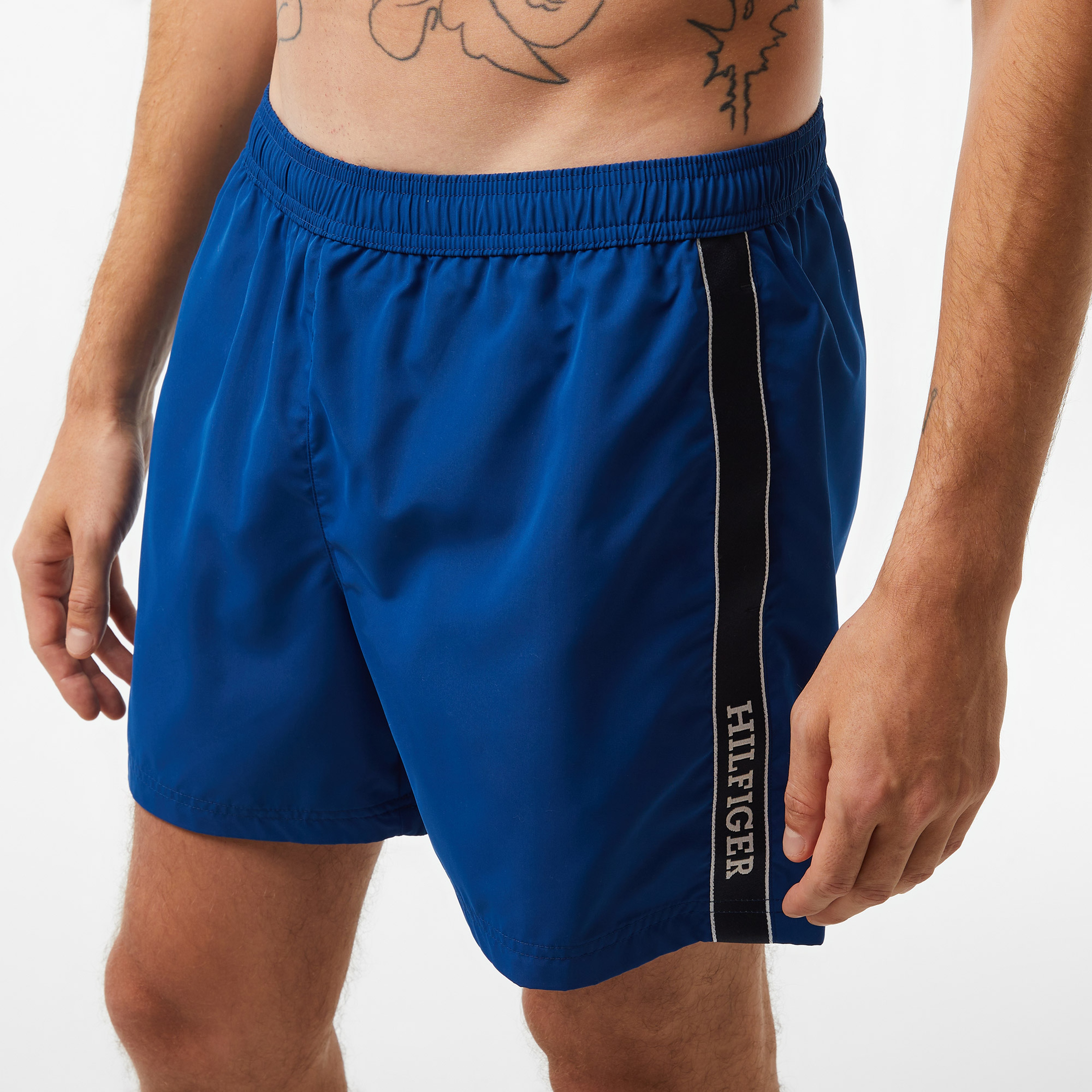 Tommy Hilfiger Medium Drawstring Erkek Mavi Mayo Şort