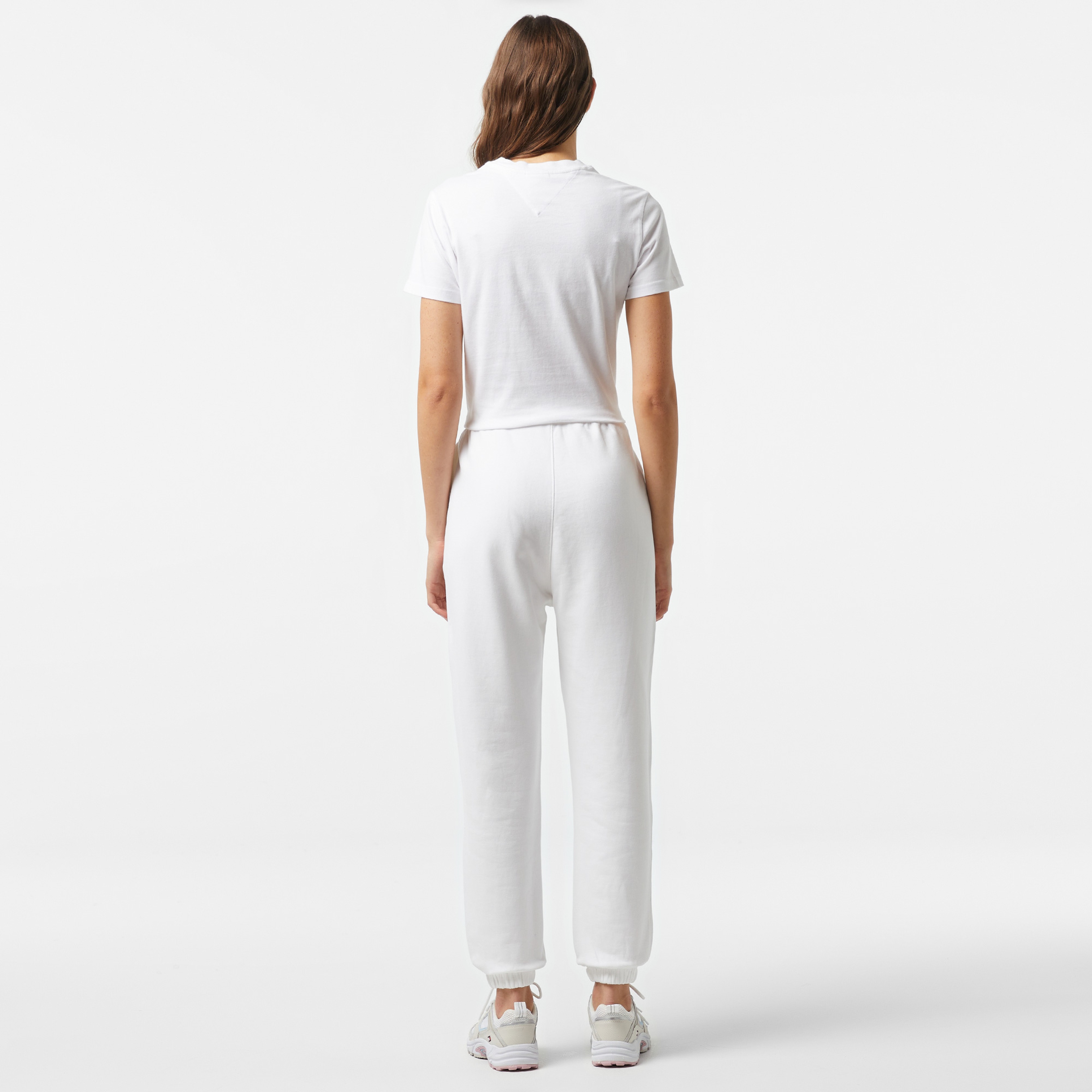 Tommy Hilfiger Jeans Varsity Sweatpant Kadın Beyaz Eşofman Altı