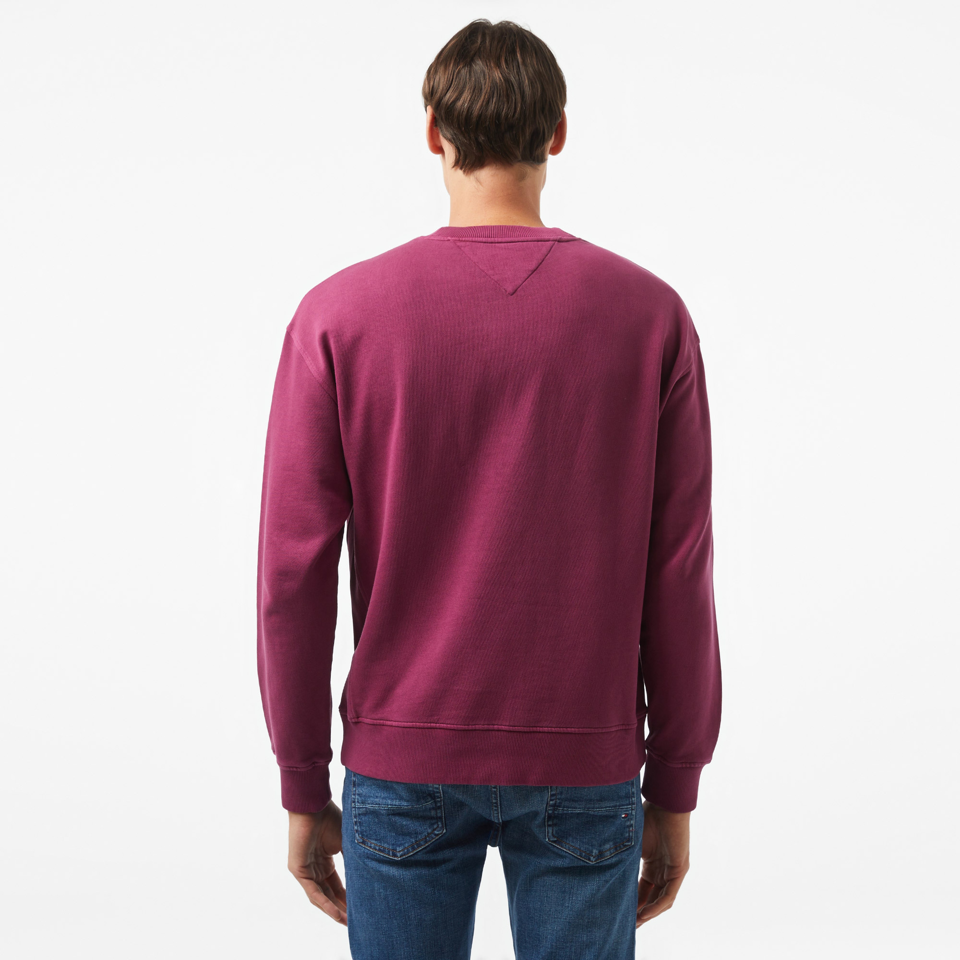 Tommy Jeans Erkek Mor Sweatshirt