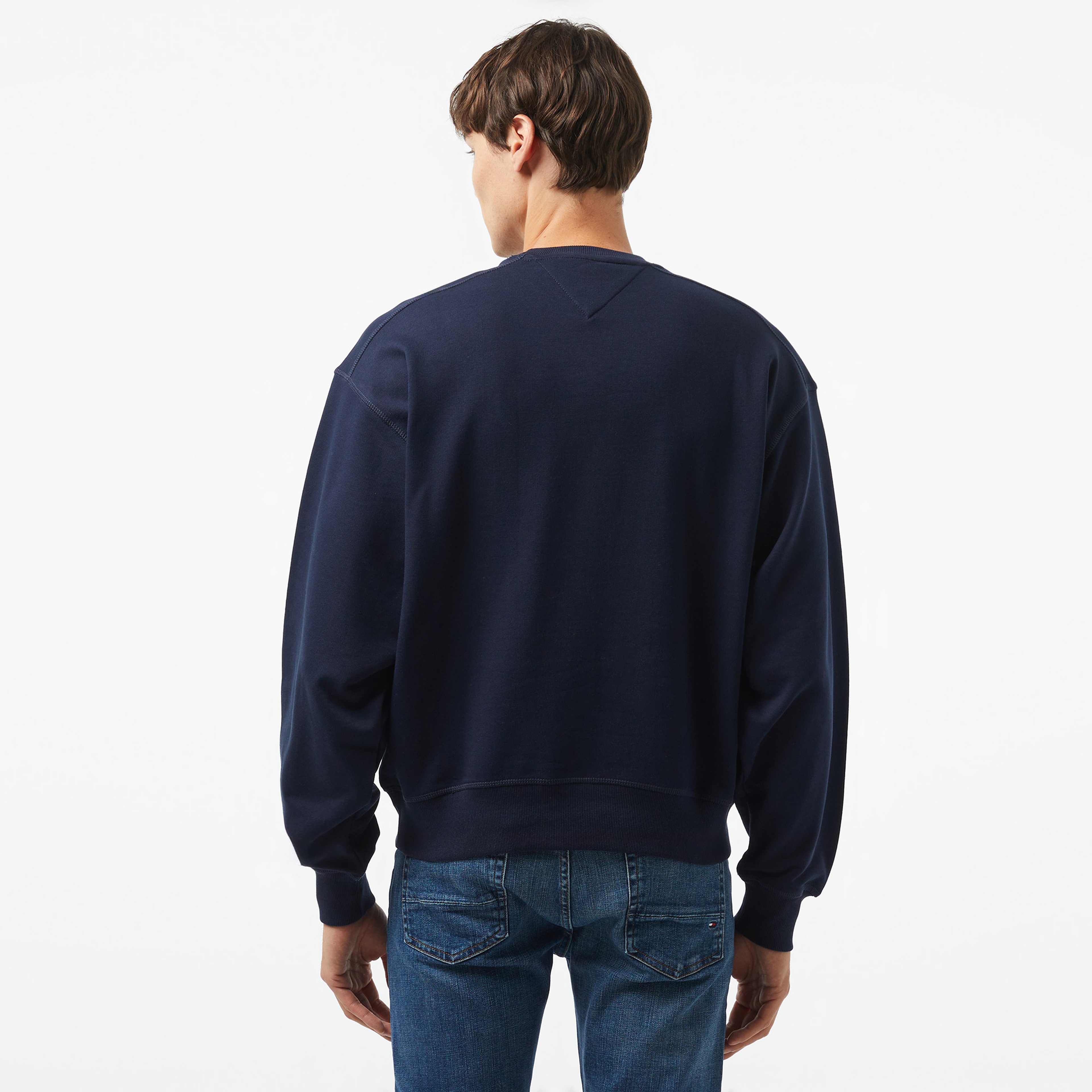 Tommy Jeans Erkek Mavi Sweatshirt
