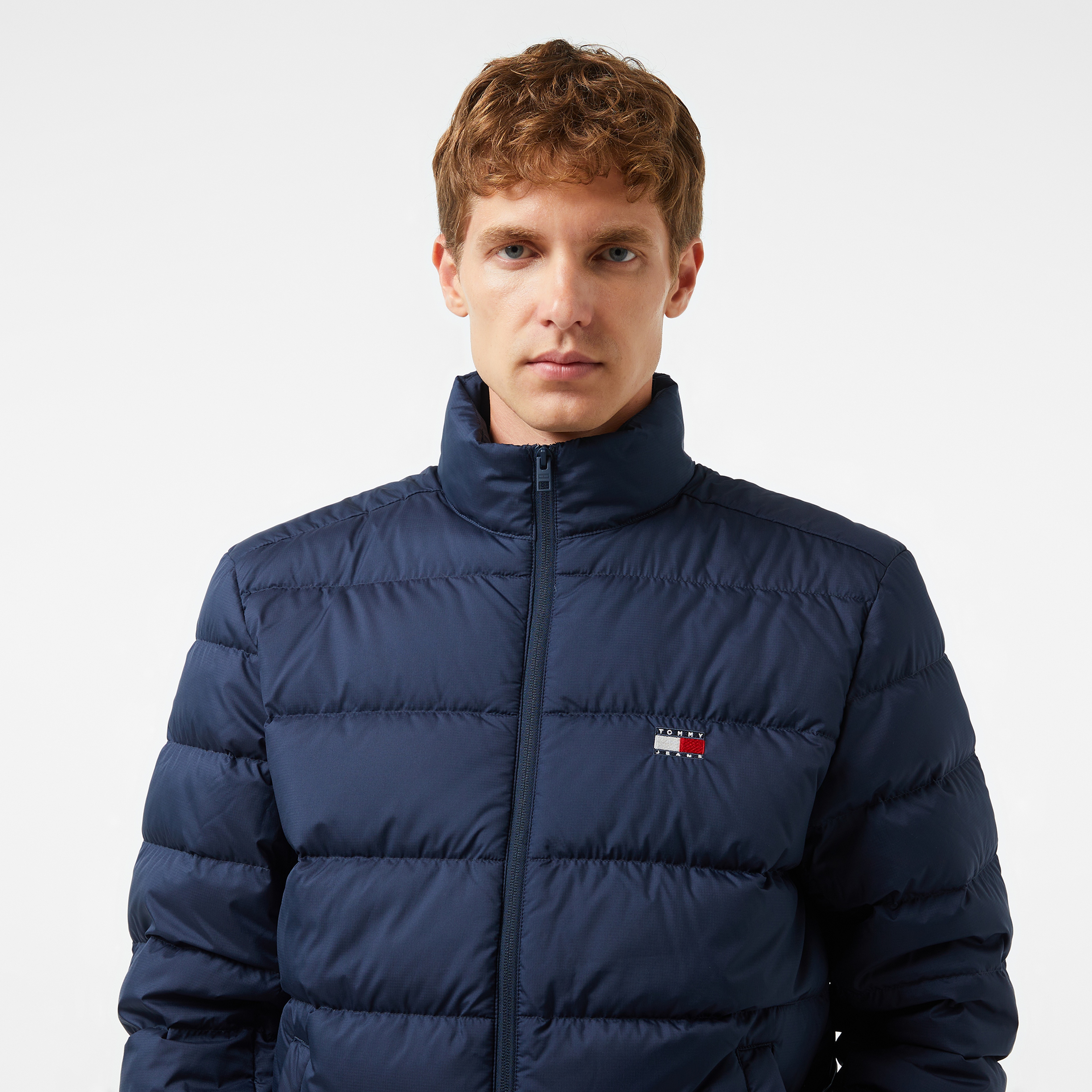 Tommy Hilfiger Jeans Down Flag Erkek Lacivert Ceket