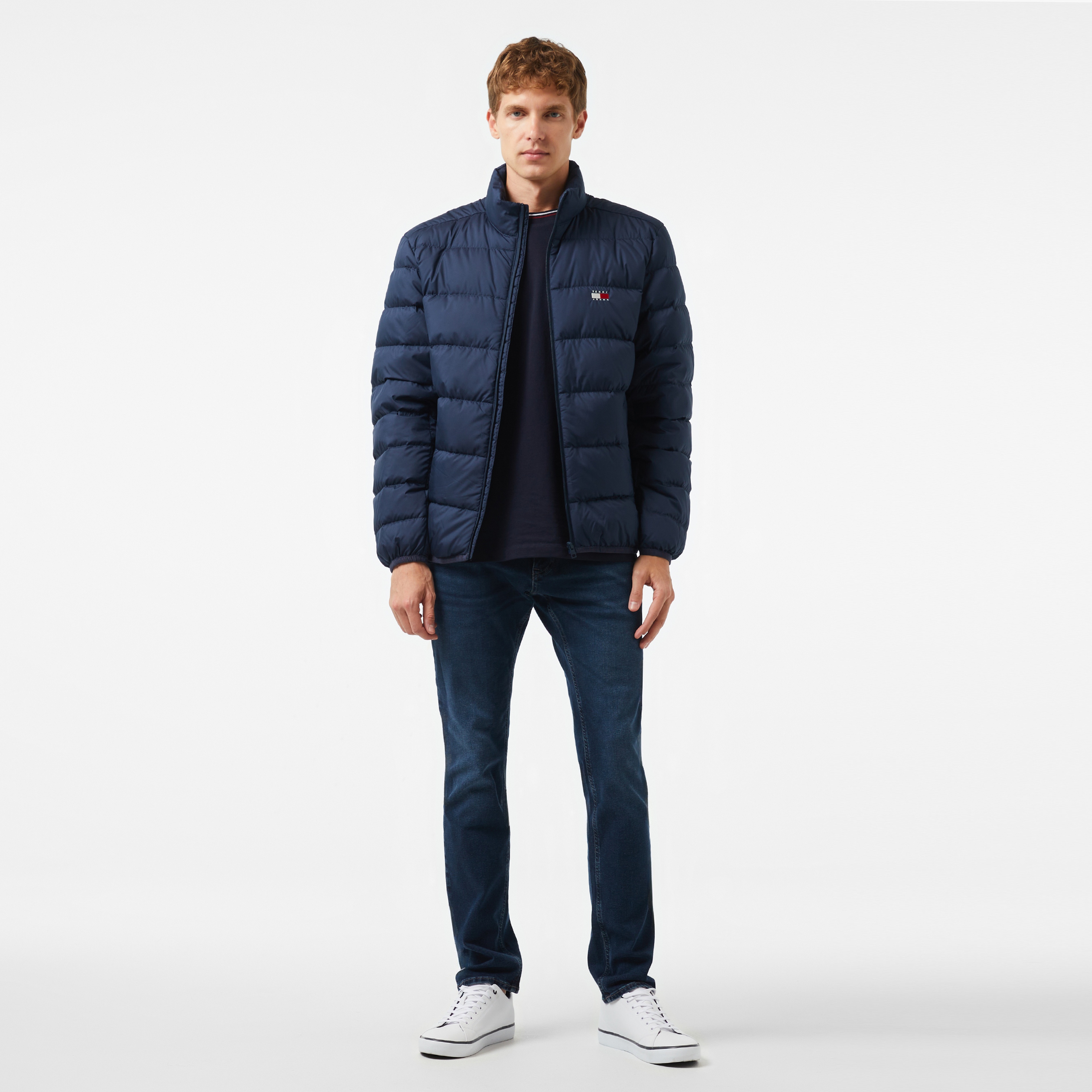 Tommy Hilfiger Jeans Down Flag Erkek Lacivert Ceket