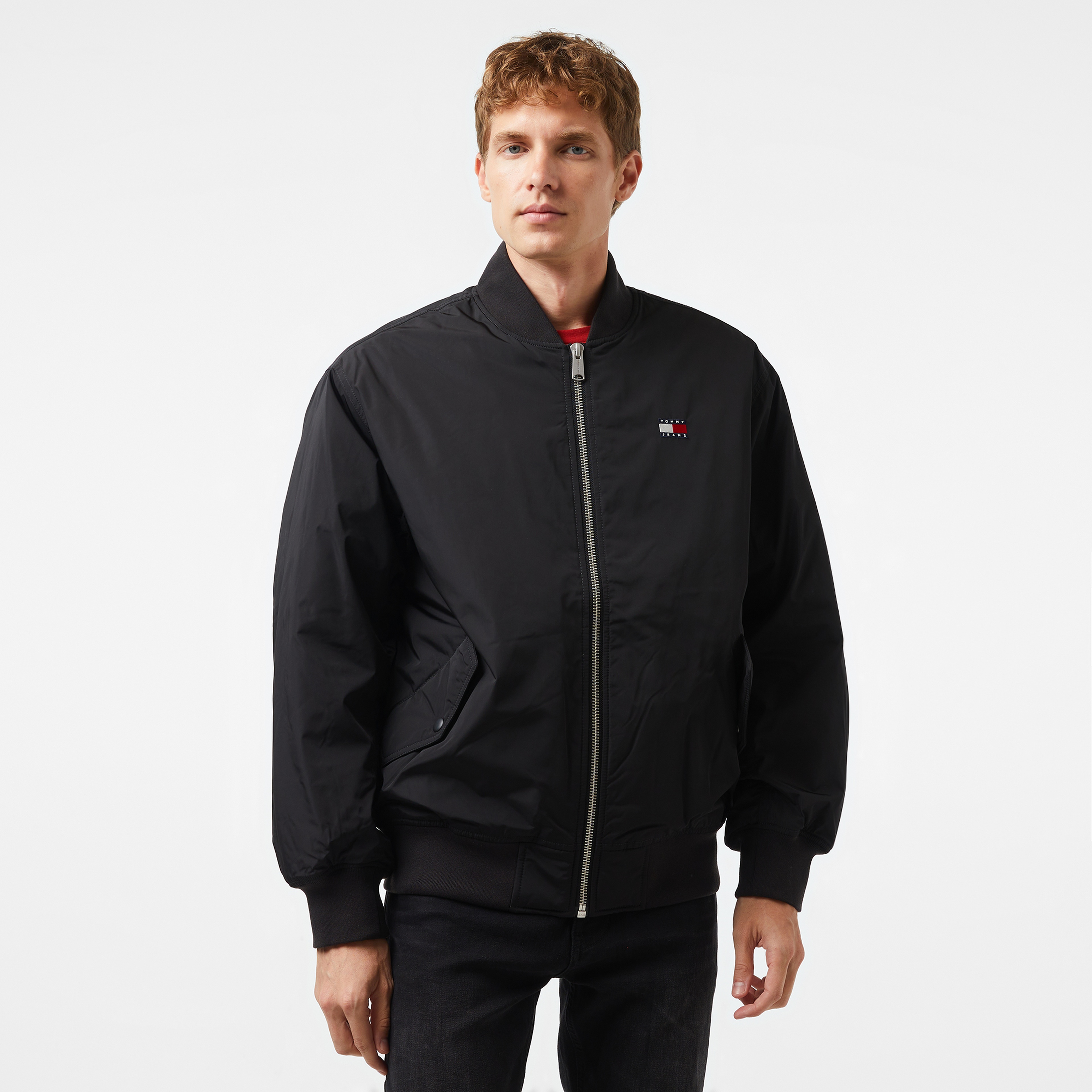 Tommy Hilfiger Jeans Entry Erkek Siyah Bomber Ceket