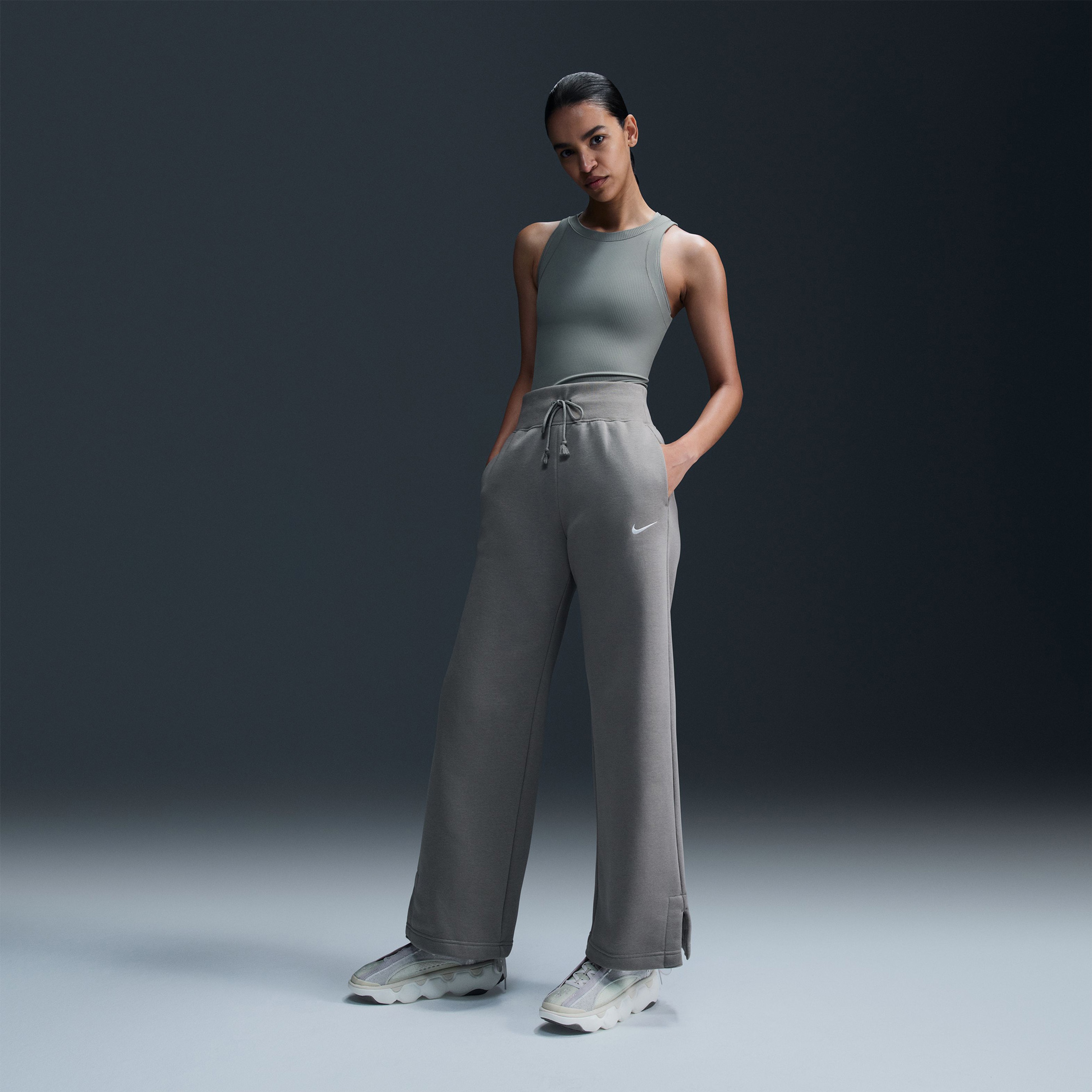 Nike Sportswear Phoenix Fleece Kadın Yeşil Eşofman Altı