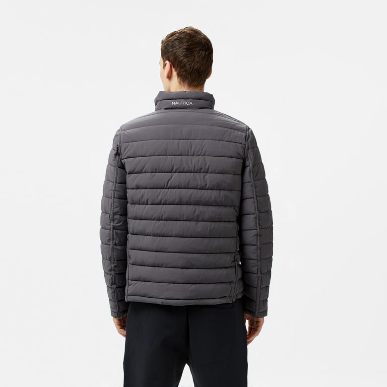 Nautica Erkek Siyah Regular Fit Çift Taraflı Mont