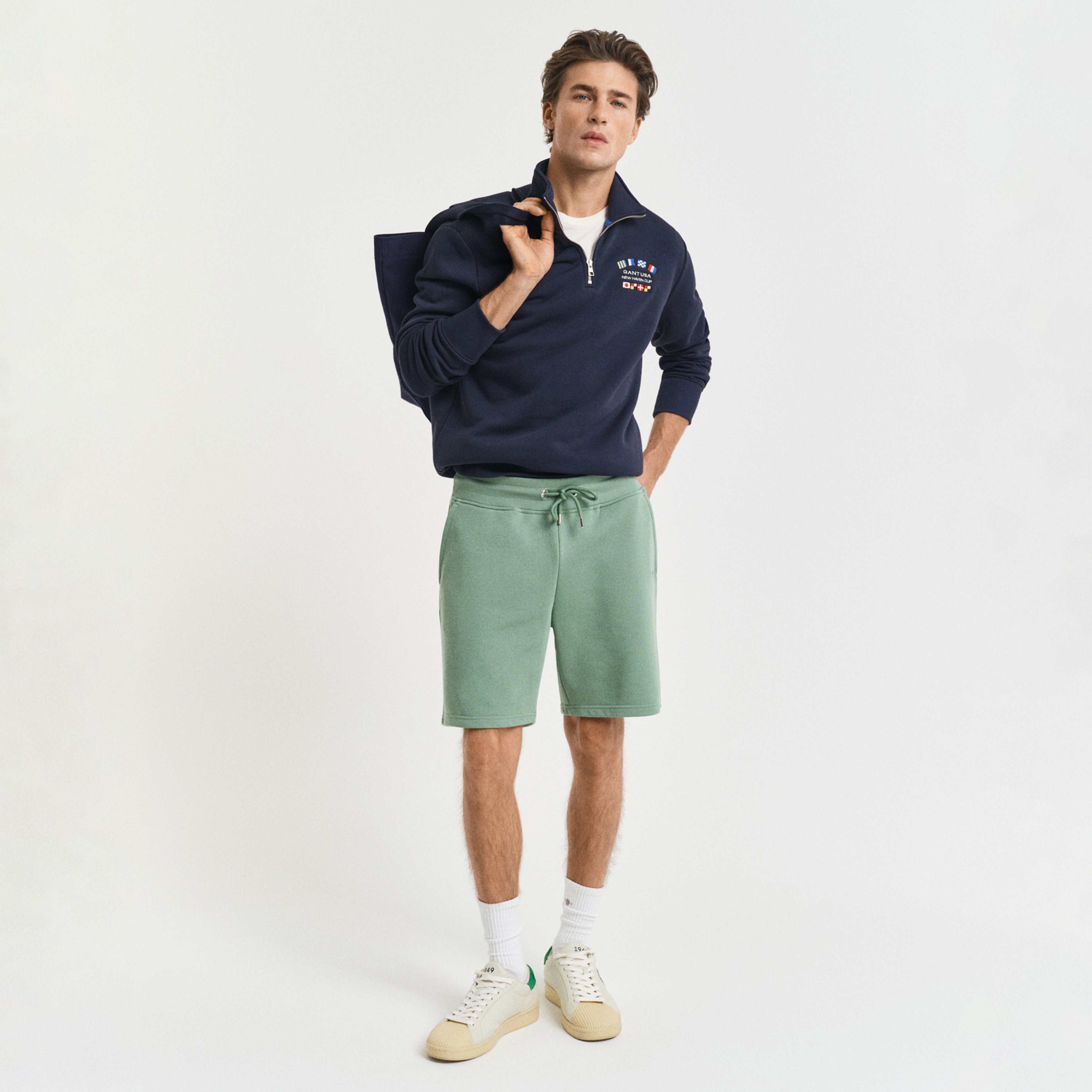 GANT Erkek Yeşil Regular Fit Şort