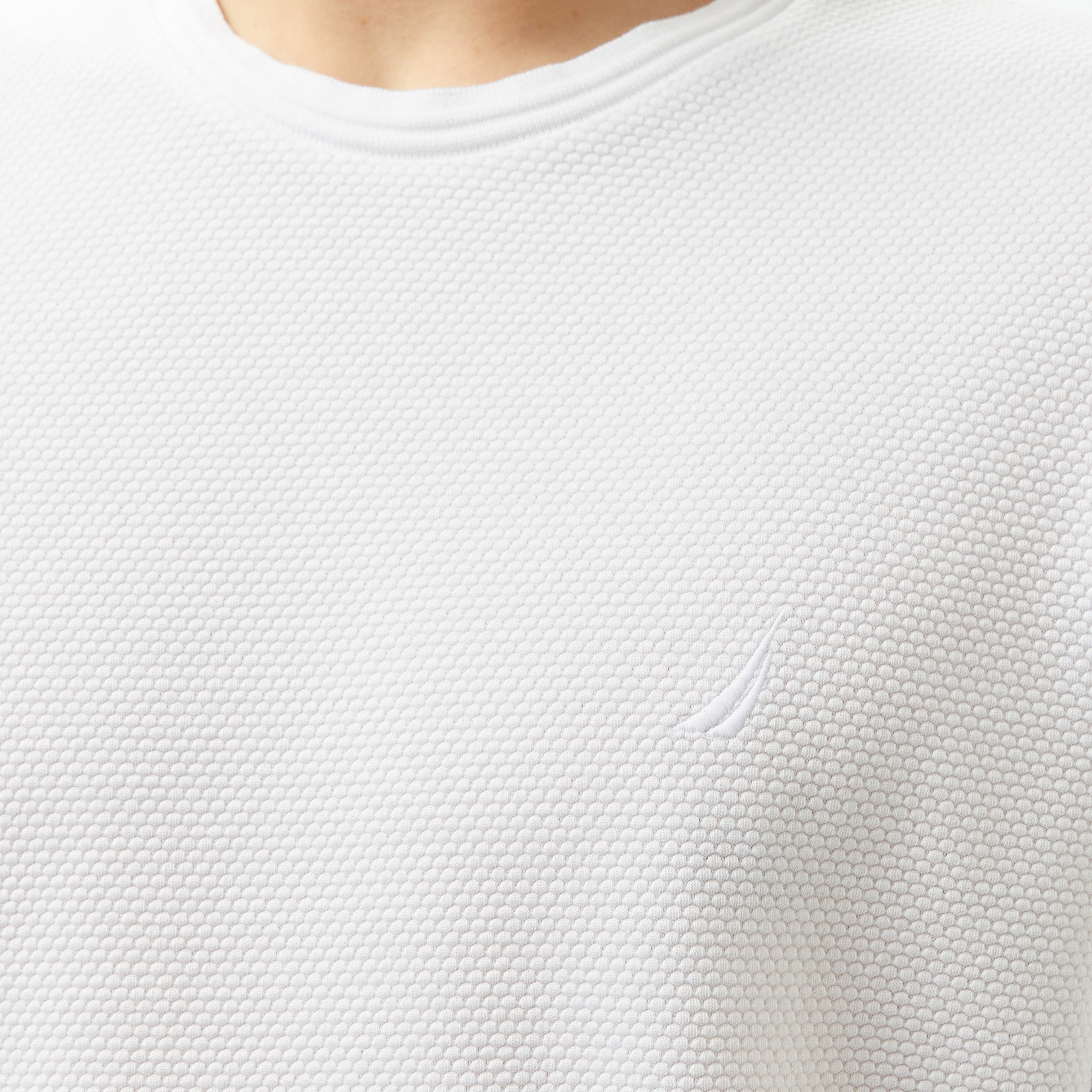 Nautica Erkek Beyaz Regular Fit T-Shirt