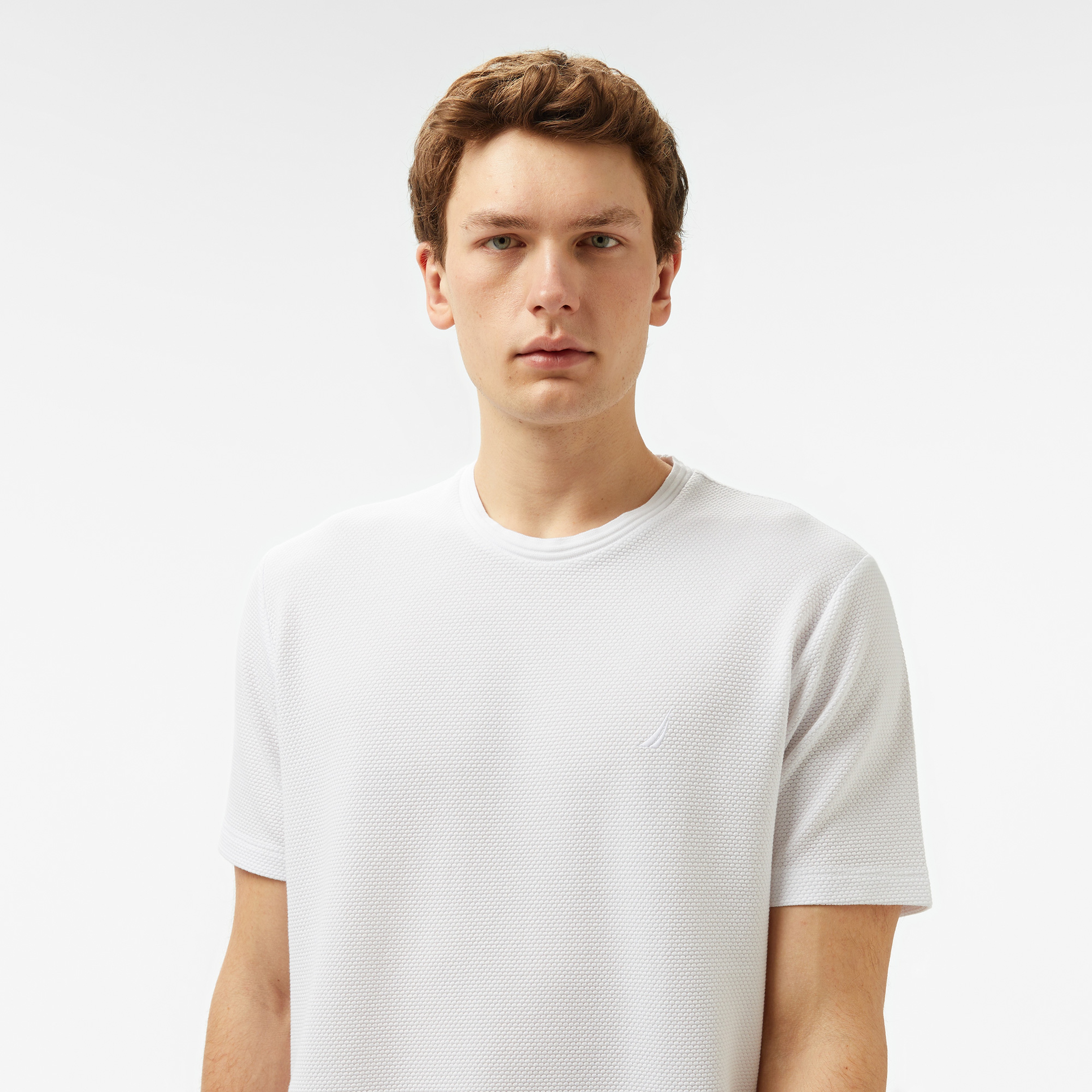 Nautica Erkek Beyaz Regular Fit T-Shirt