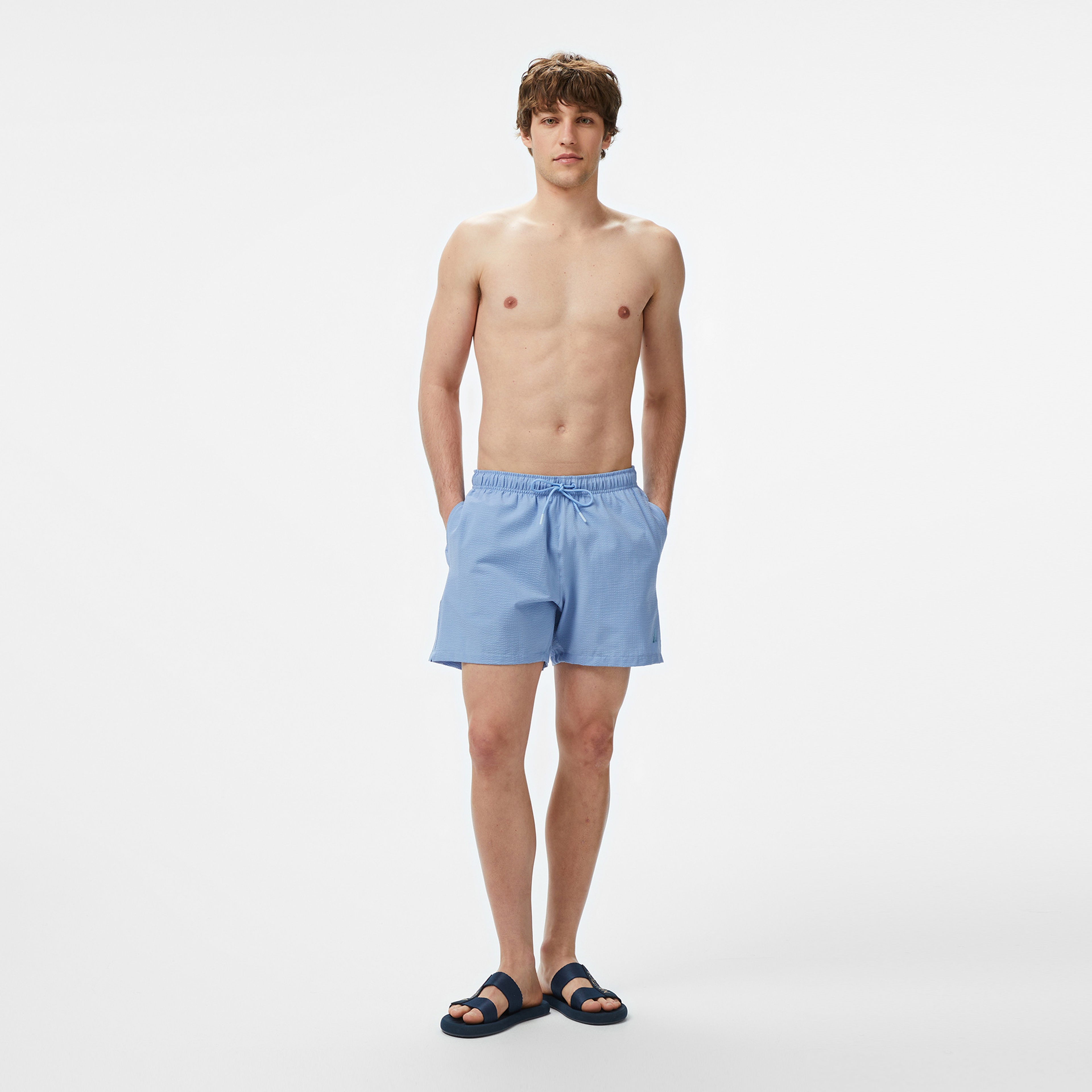 Nautica Erkek Mavi Regular Fit Deniz Şortu