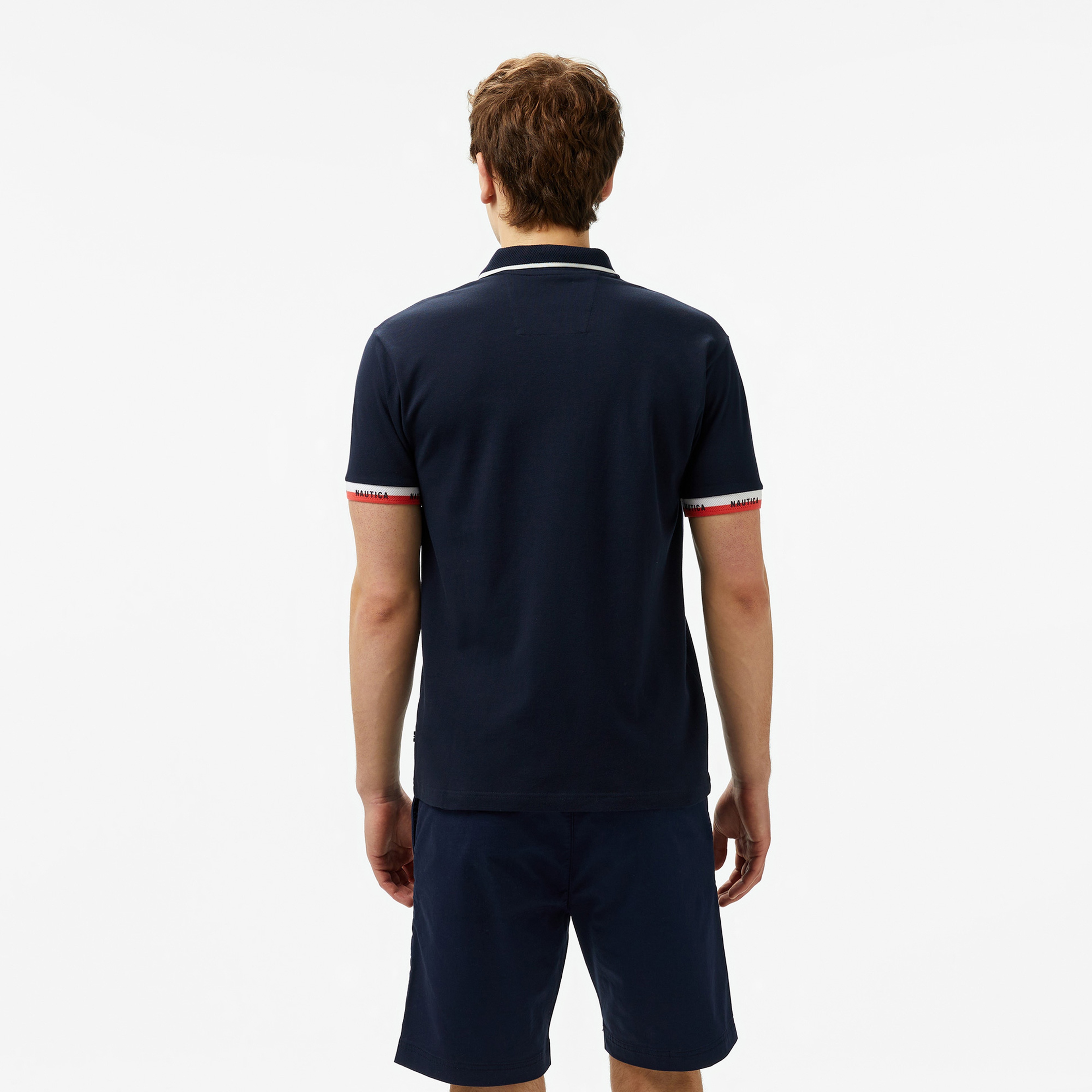 Nautica Erkek Lacivert Classic Fit Polo Yaka T-Shirt