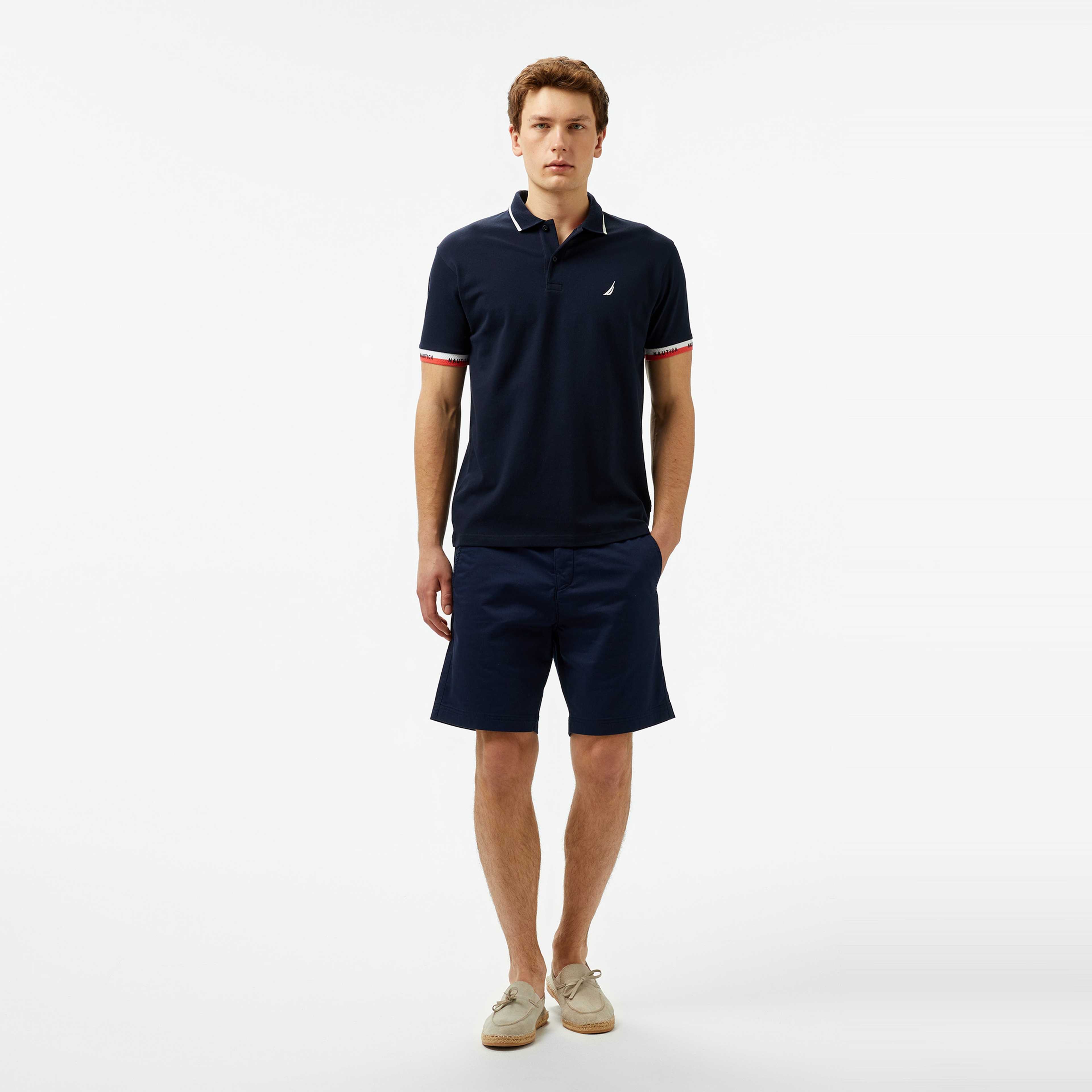 Nautica Erkek Lacivert Classic Fit Polo Yaka T-Shirt