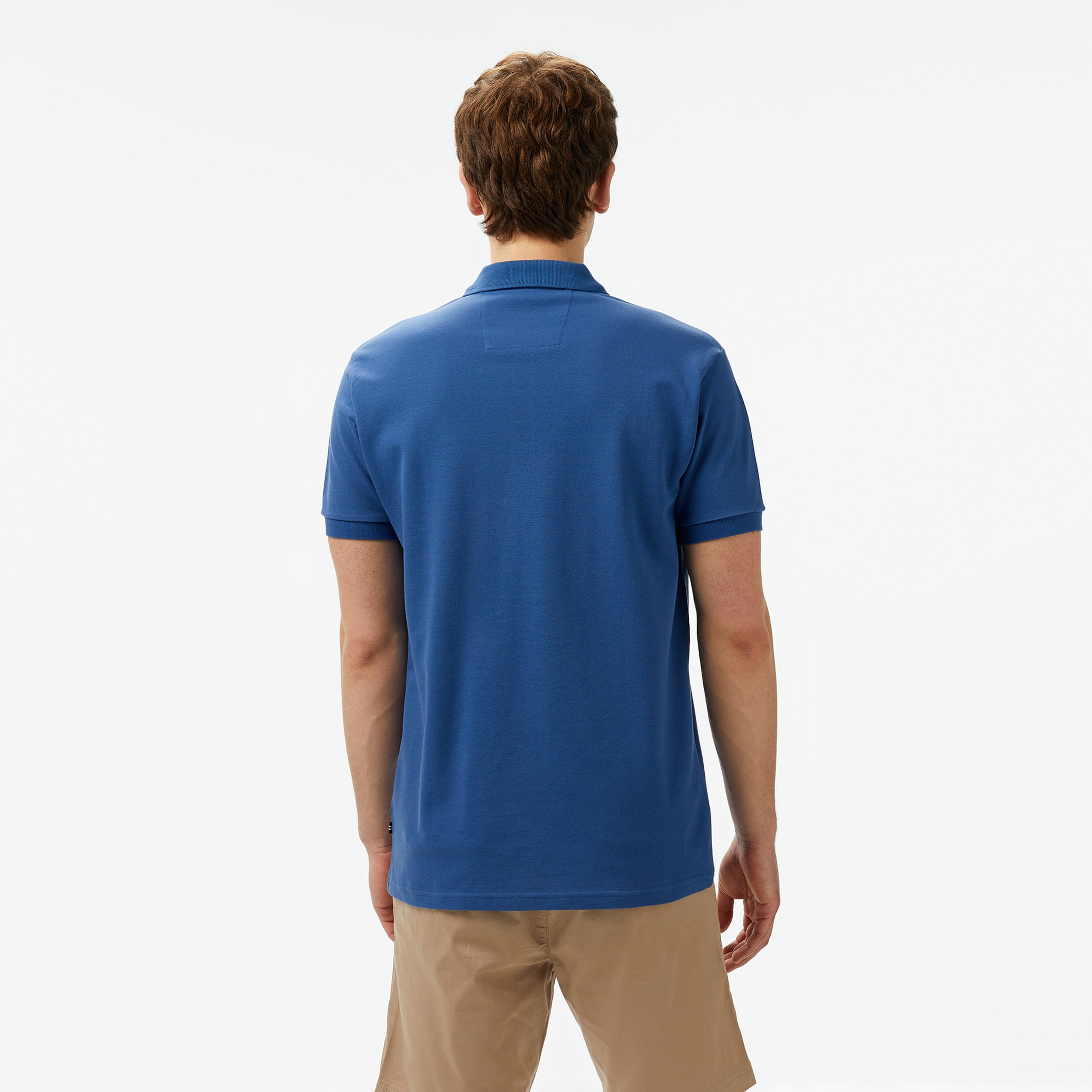 Nautica Erkek Mavi Classic Fit Polo Yaka T-Shirt
