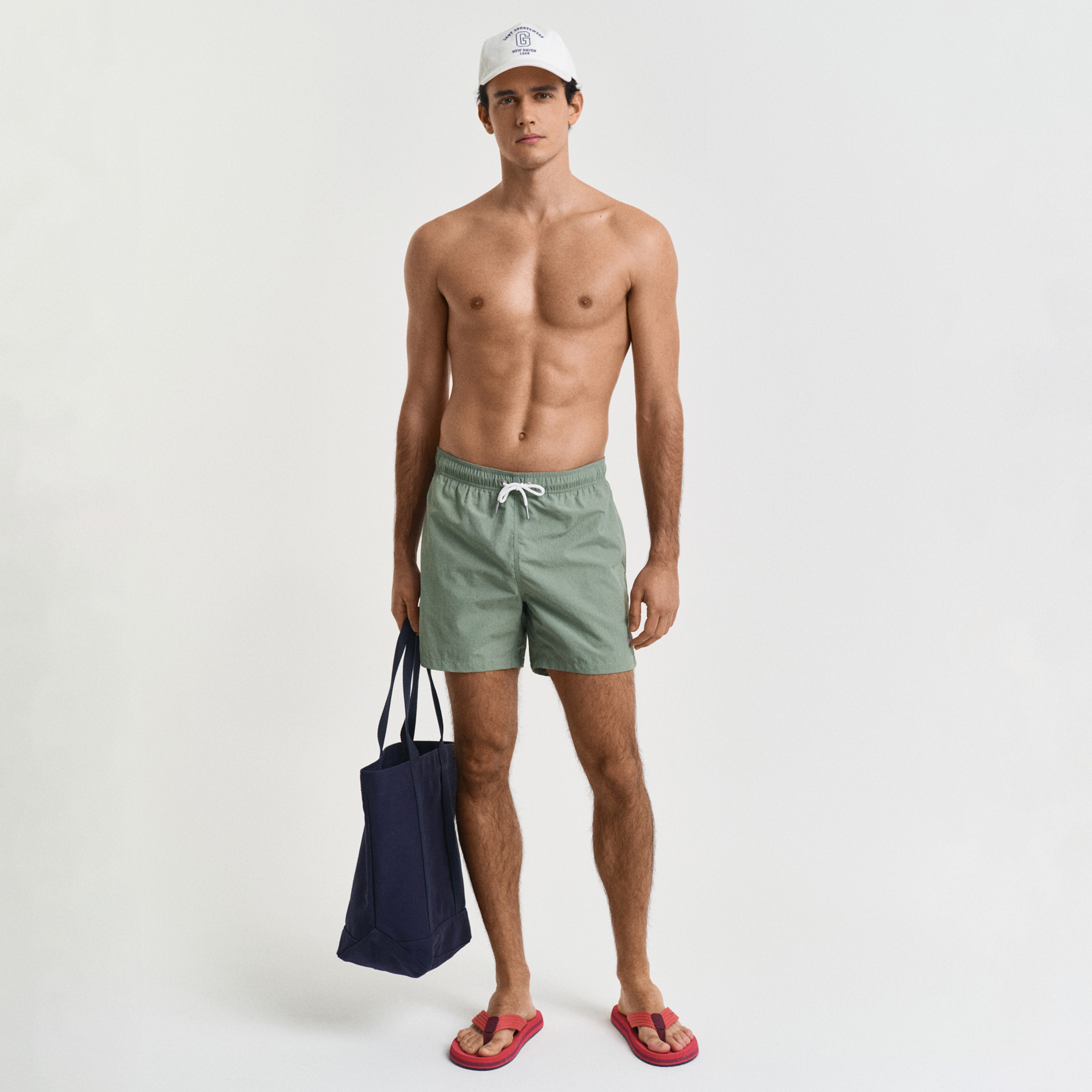 GANT Erkek Yeşil Regular Fit Mayo Şort