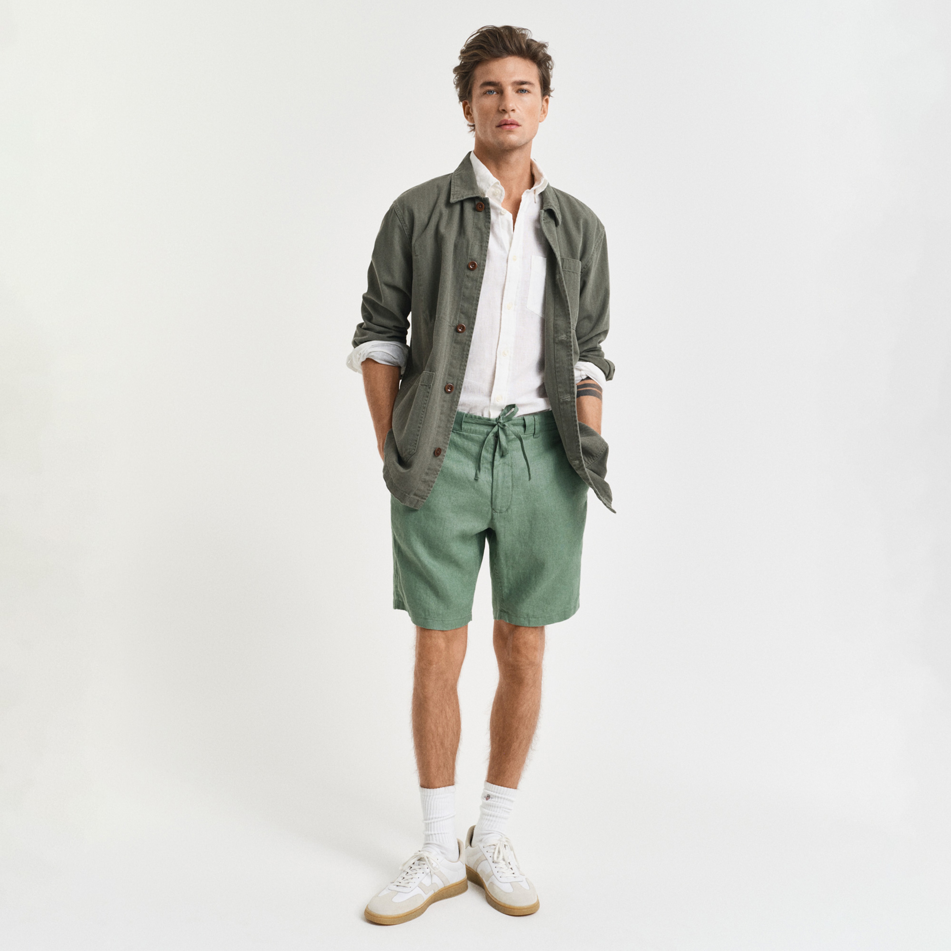 GANT Erkek Yeşil Relaxed Fit Şort