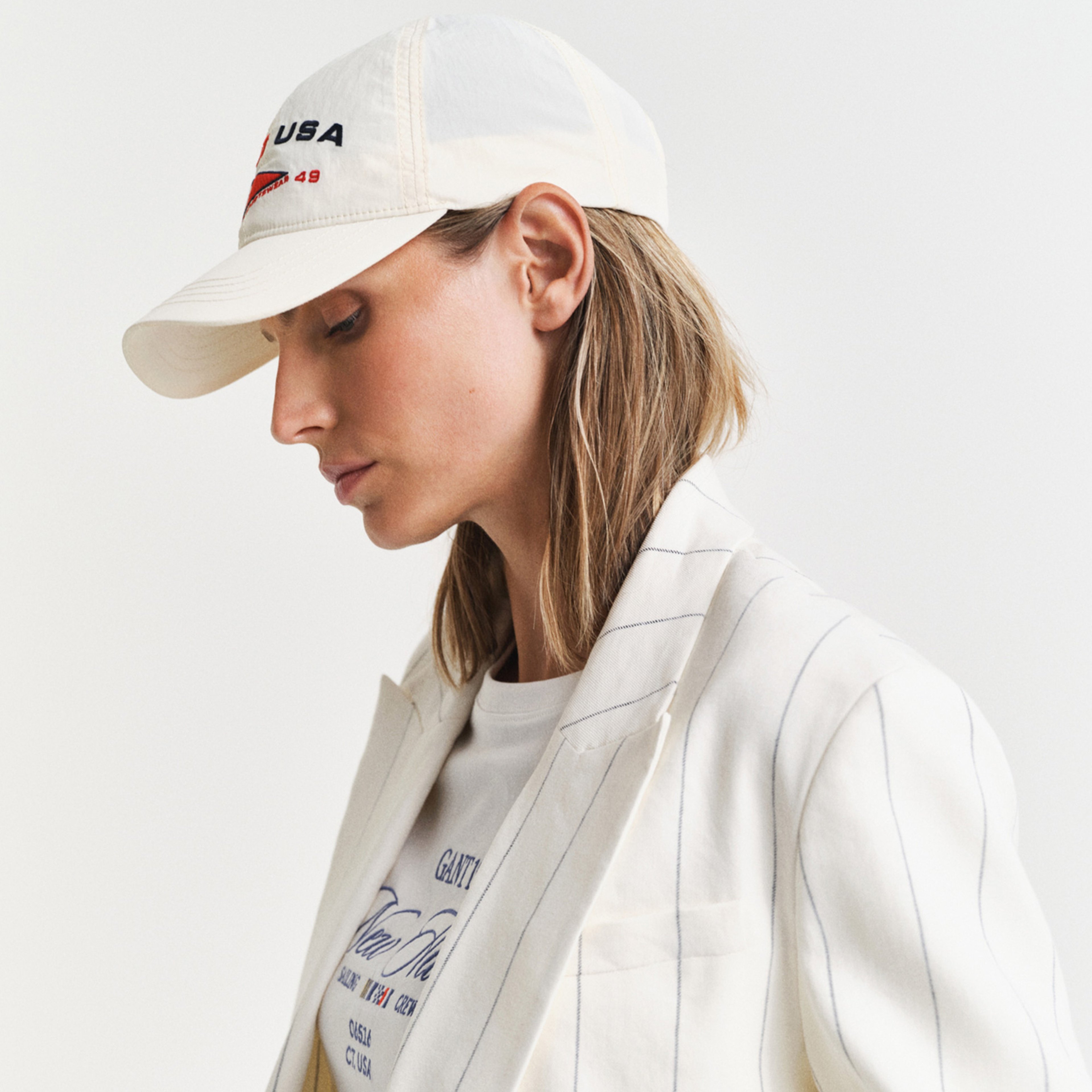 GANT Unisex Krem Logolu Şapka