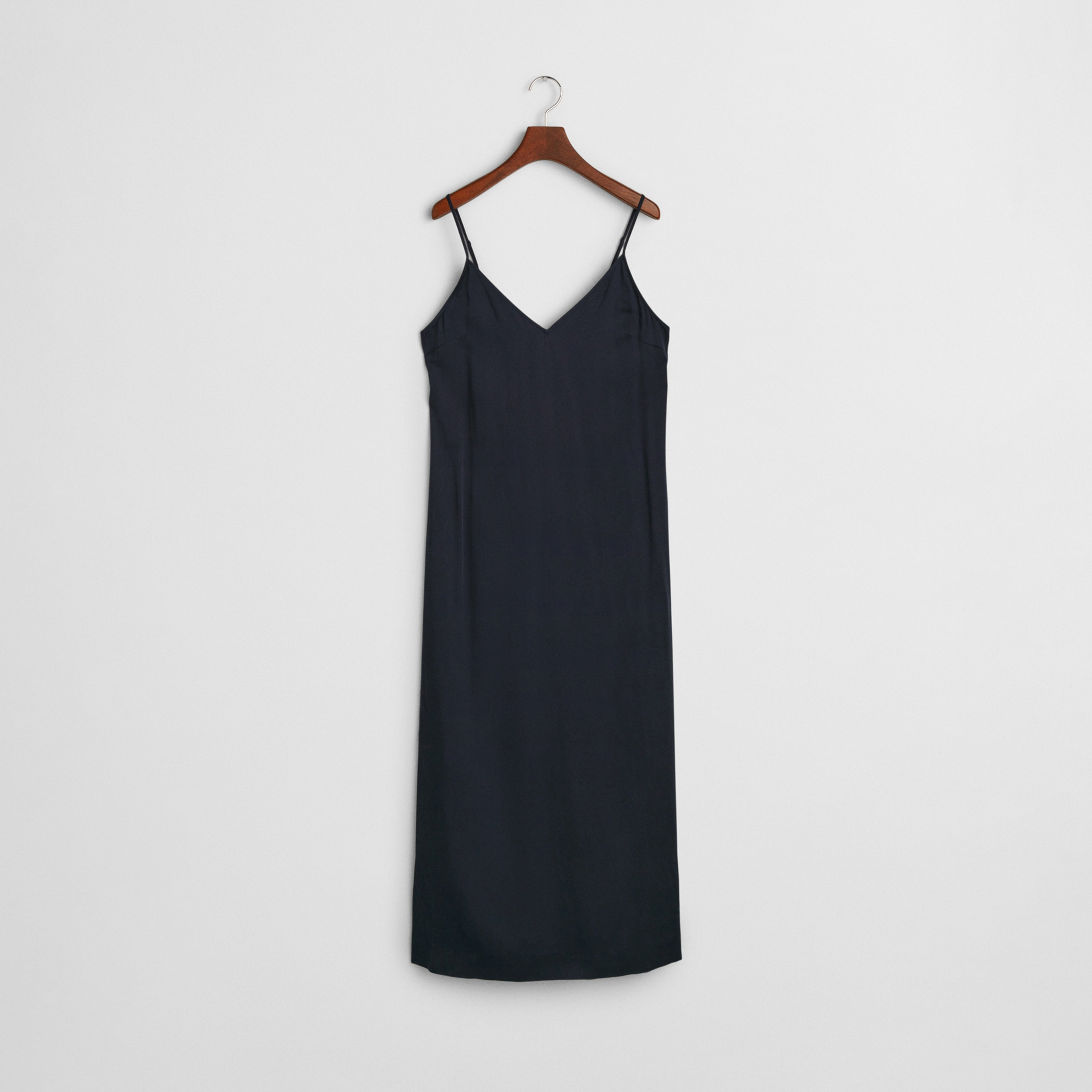 GANT Kadın Lacivert Regular Fit V Yaka Elbise