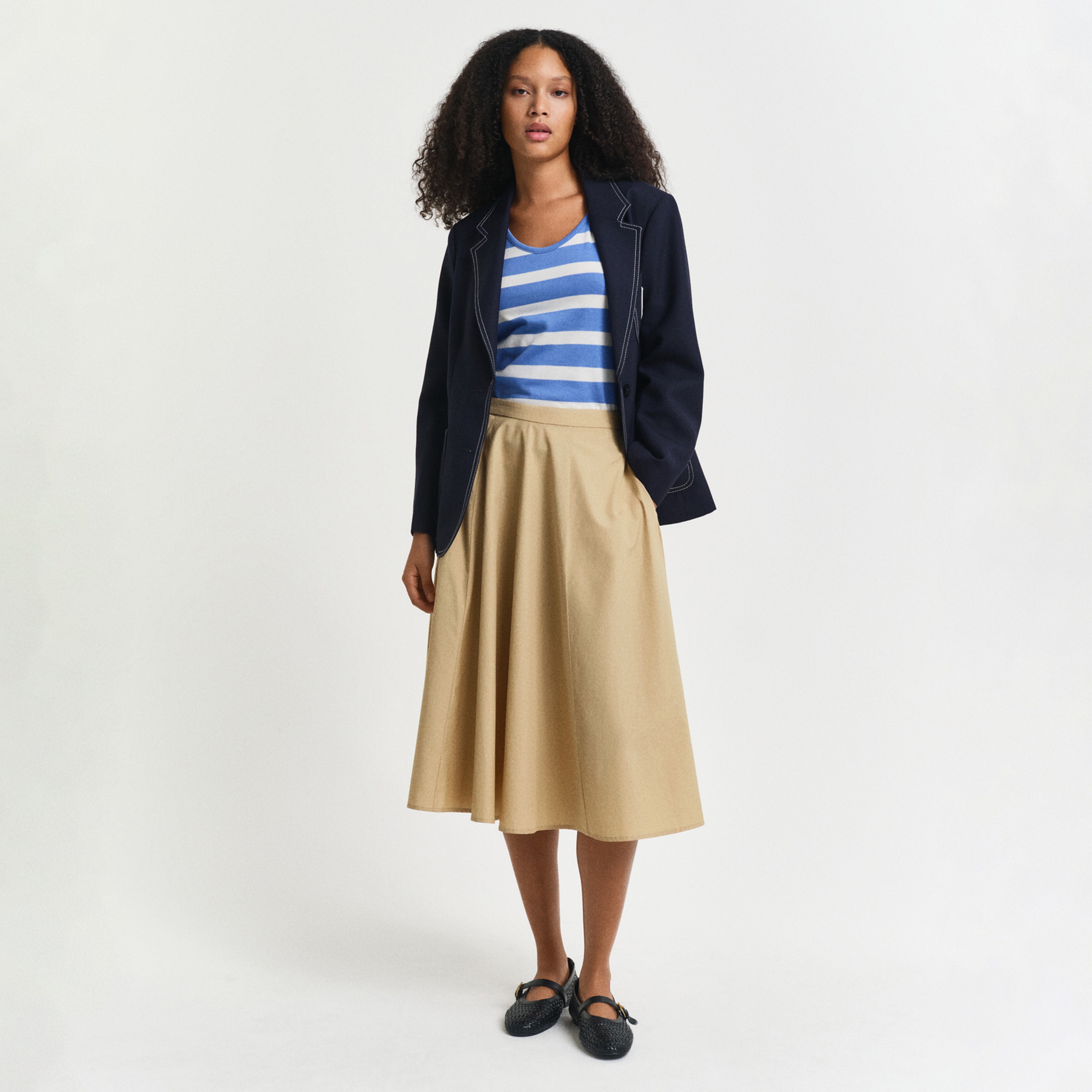 Gant Kadın Bej Loose Fit Etek