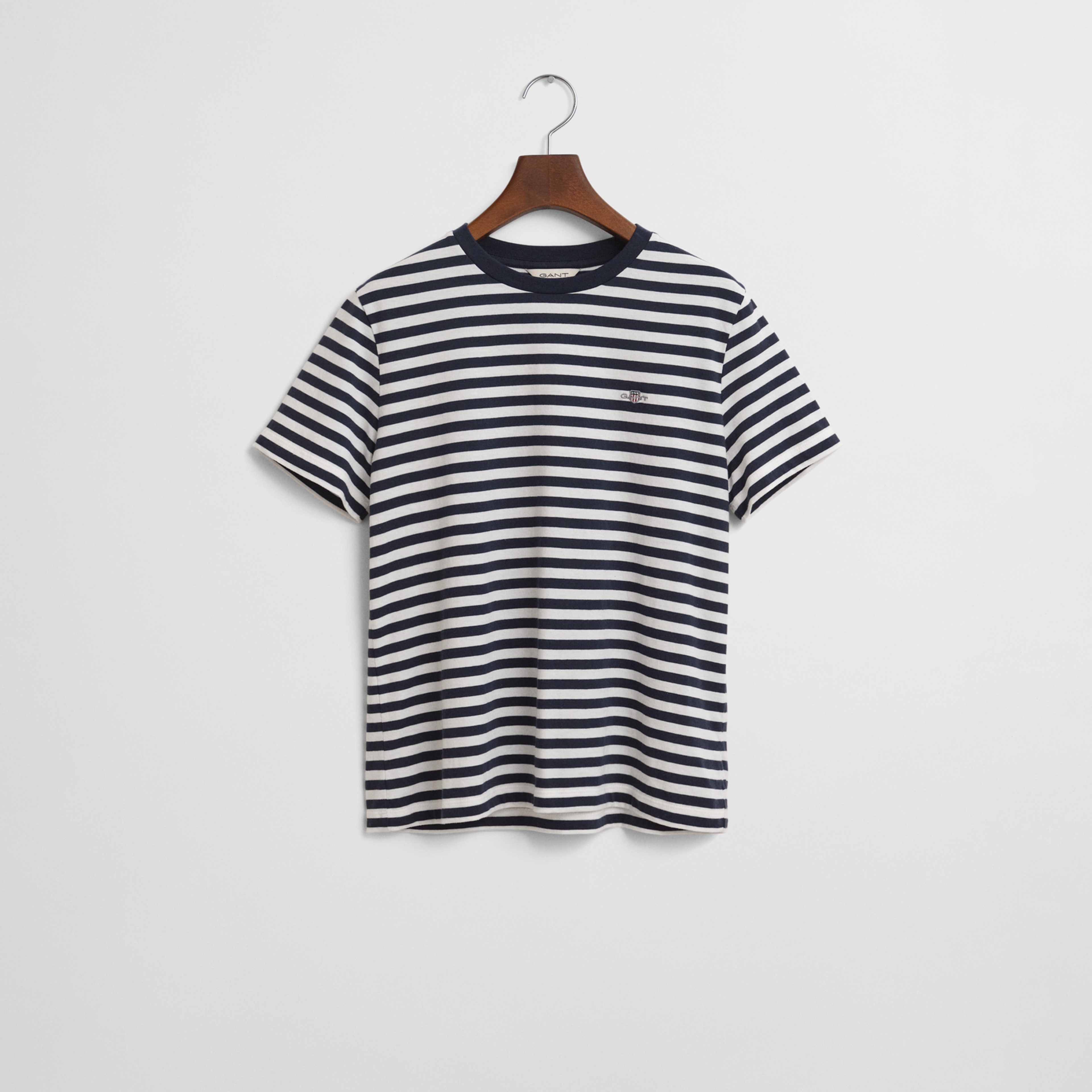 GANT Kadın Mavi Bisiklet Yaka Regular Fit T-Shirt