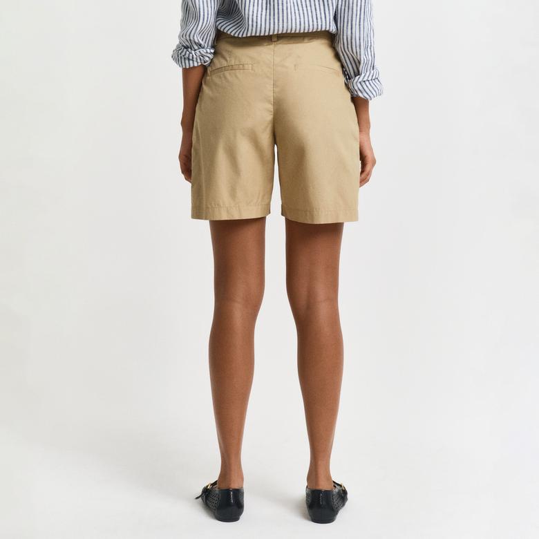 GANT Kadın Bej Relaxed Fit Şort