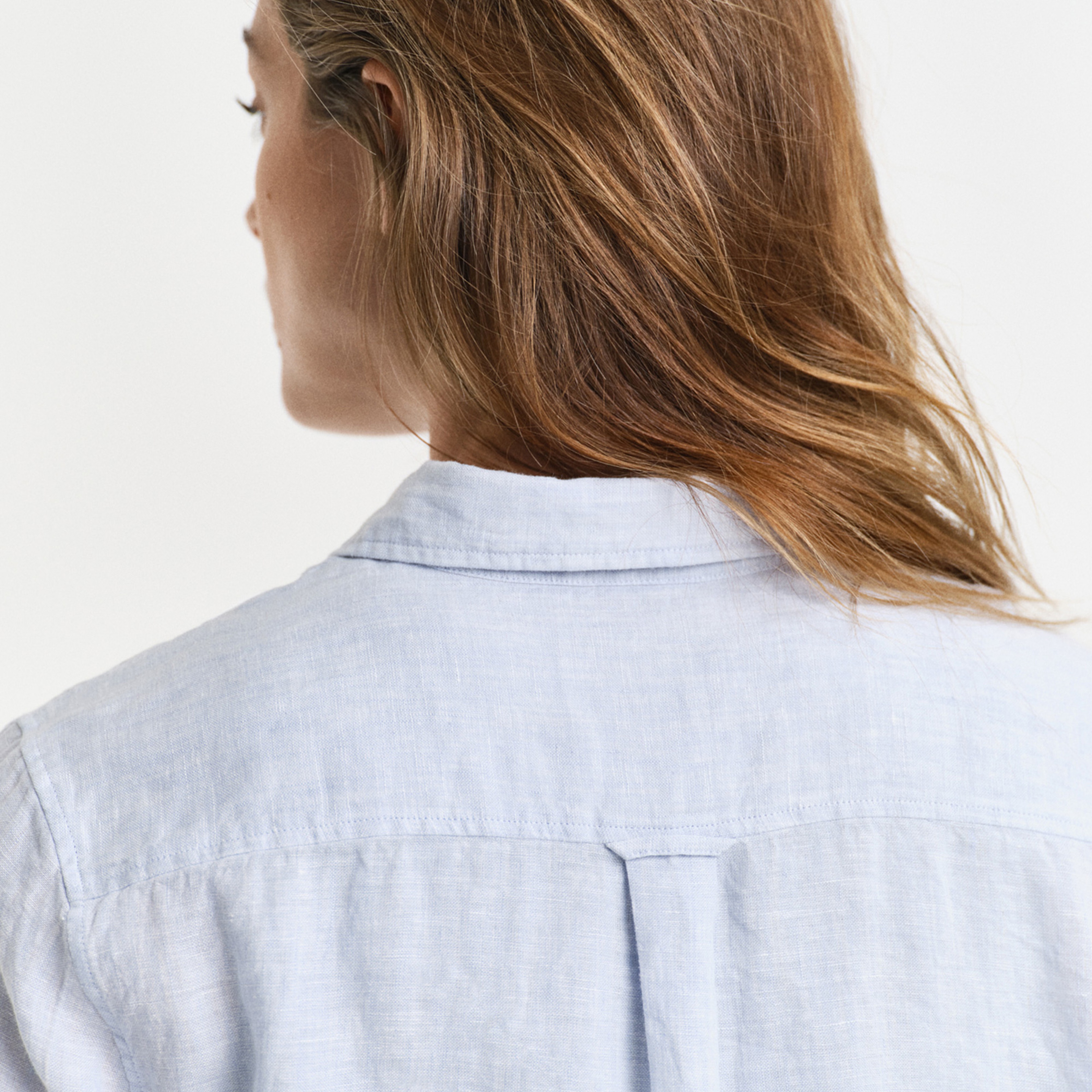 GANT Kadın Mavi Regular Fit Klasik Yaka Gömlek