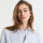 GANT Kadın Mavi Regular Fit Klasik Yaka Gömlek