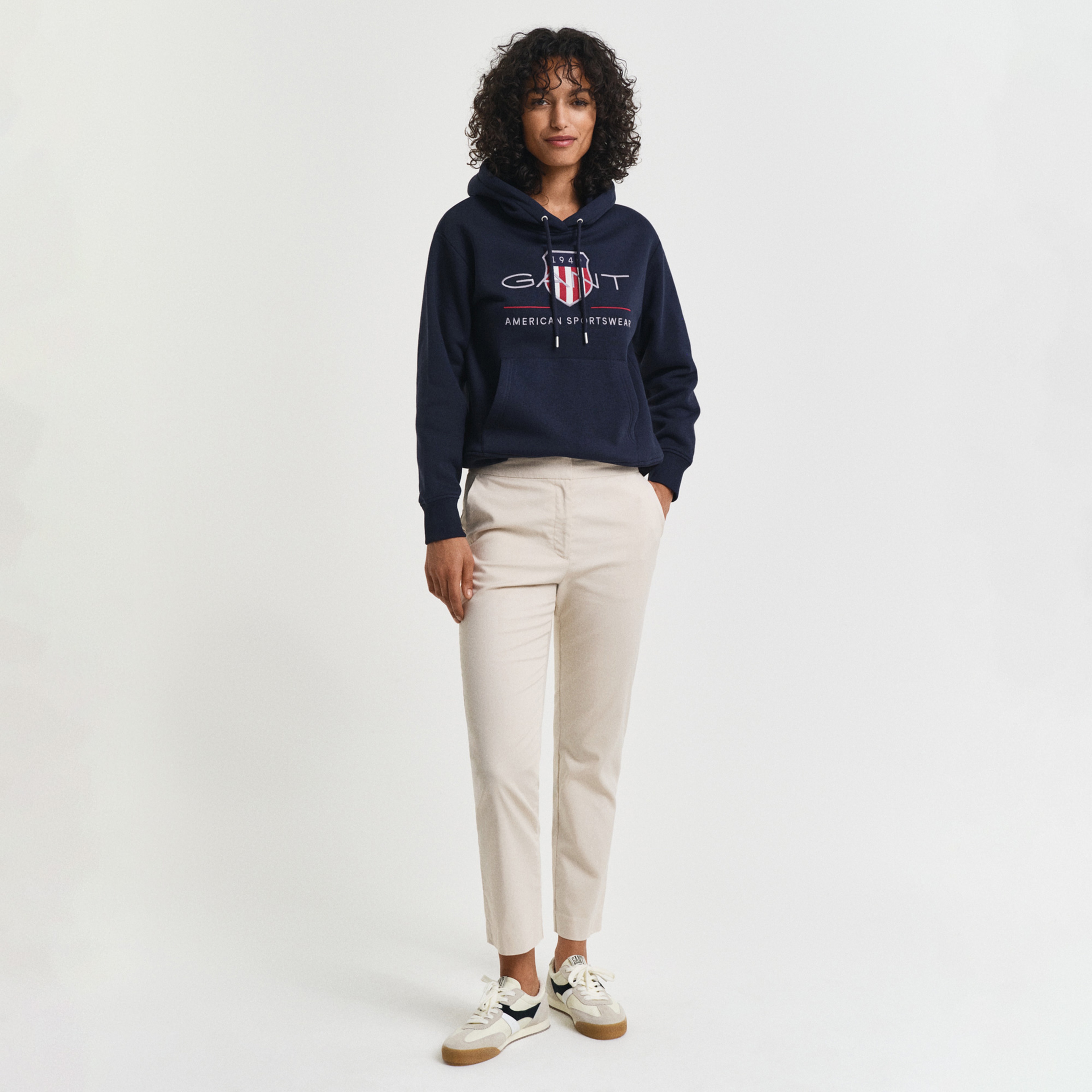 Gant Kadın Bej Slim Fit Pantolon